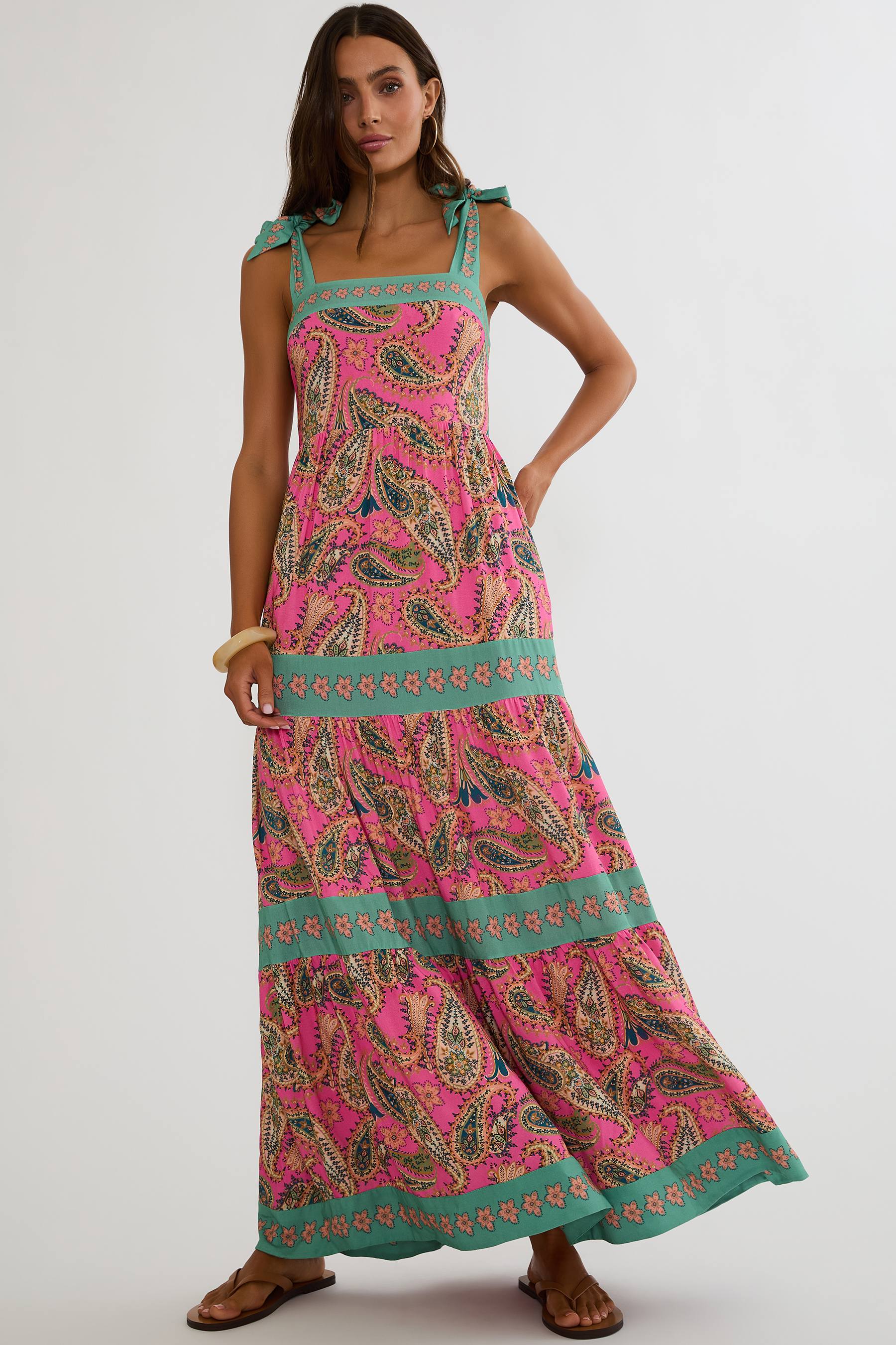 Charlotte Dress Capri Soleil Paisley, S / Capri Soleil Paisley