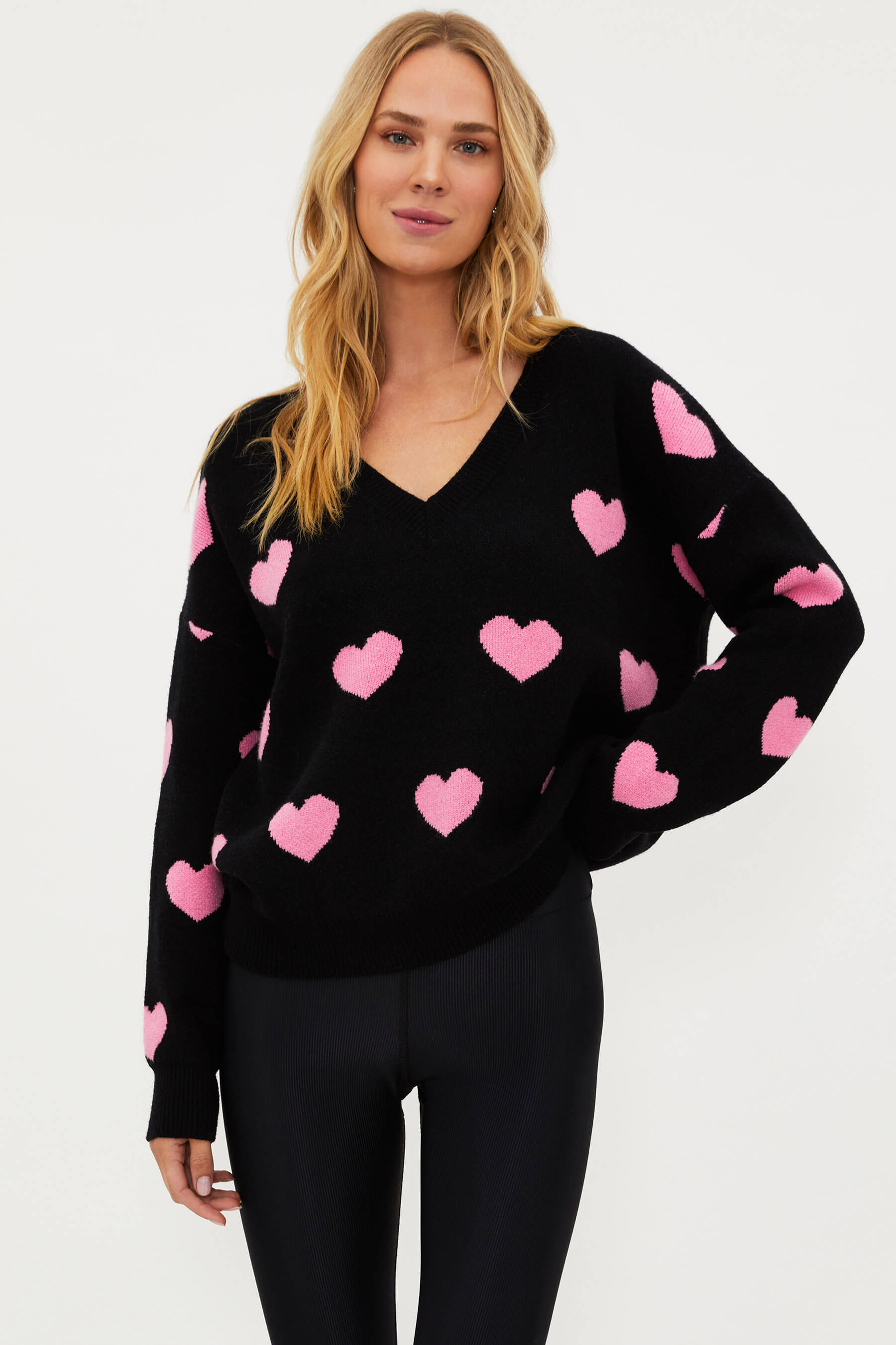 Joey Sweater Amour Heart | Heart Sweater | Beach Riot