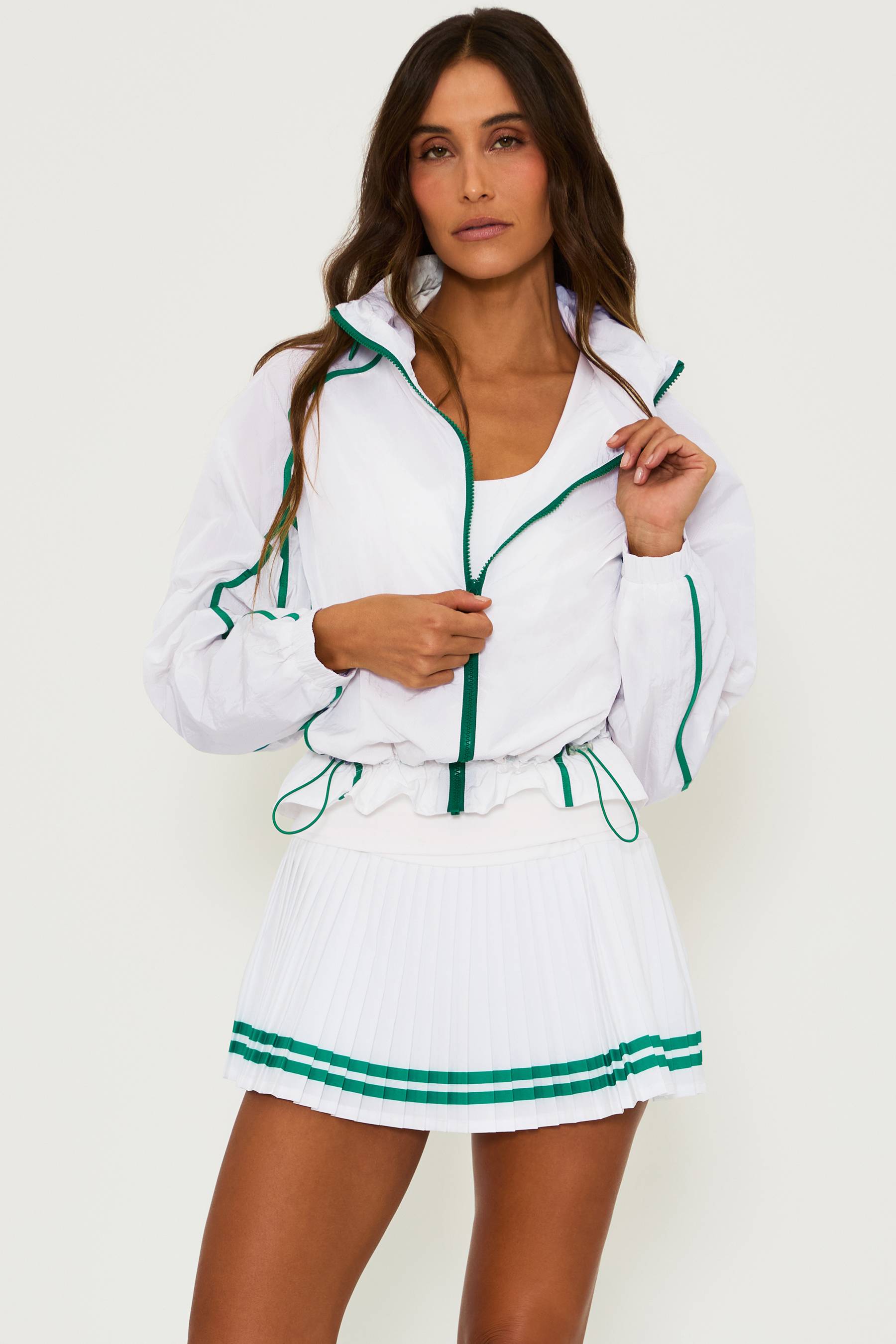 Beach Riot | Casen Jacket Courtside White | Running Jacket | Beach