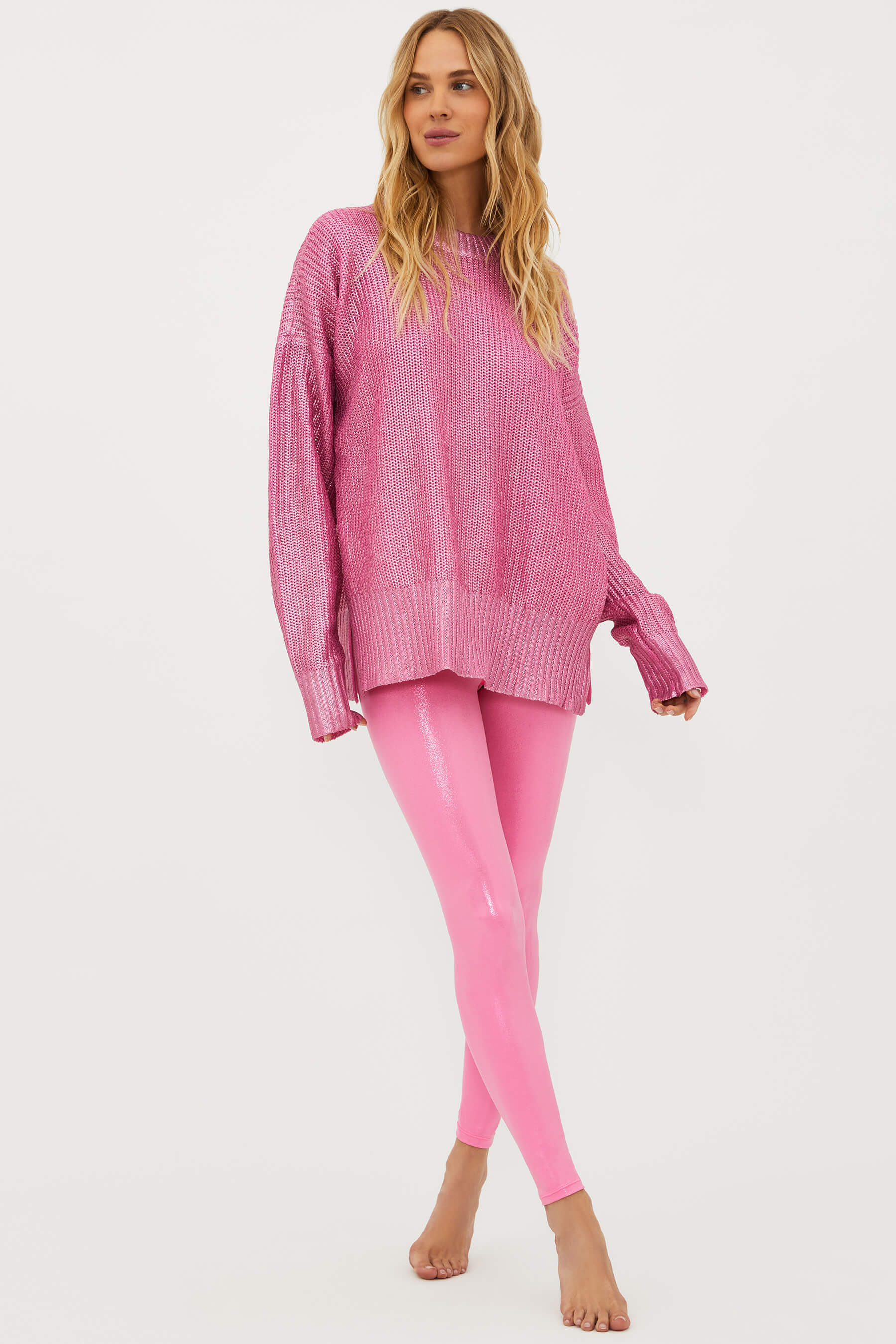 $118 Beach Riot Women's Pink Piper Leggings Pants Size XL