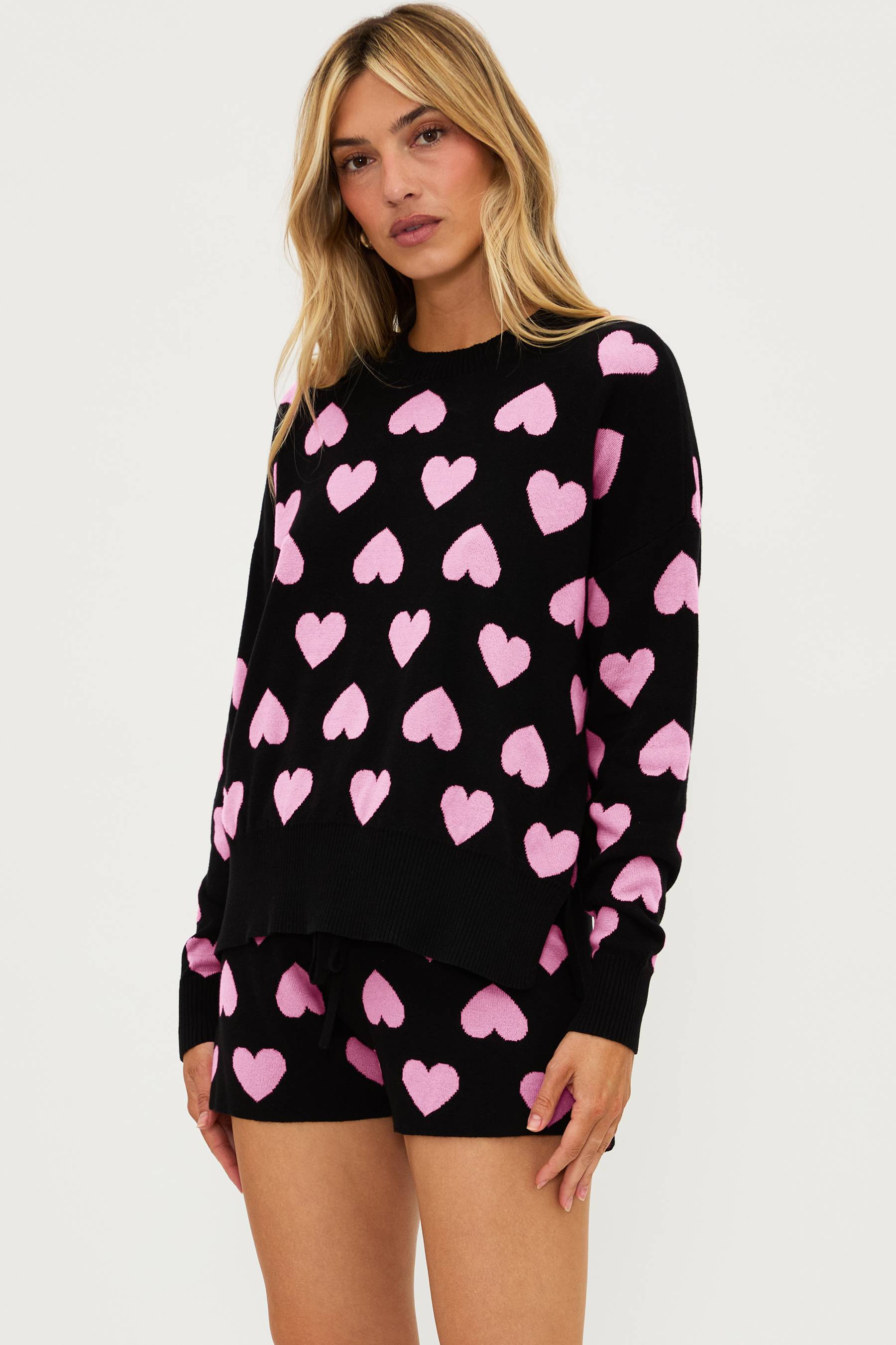Beach Riot | Callie Sweater Love Heart | Women's Sweaters | Beach Riot