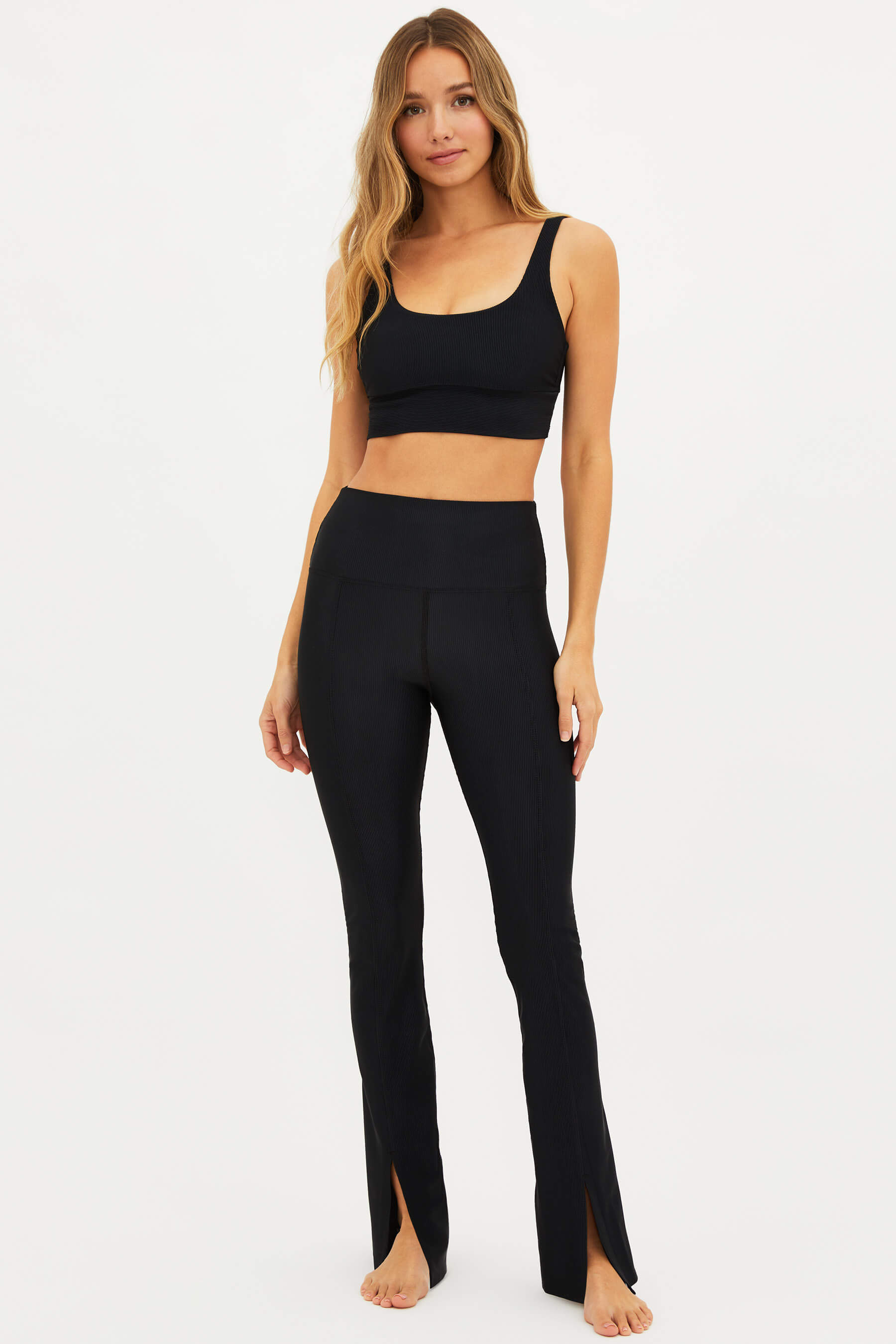 In Motion Cropped Flare Pant - Black