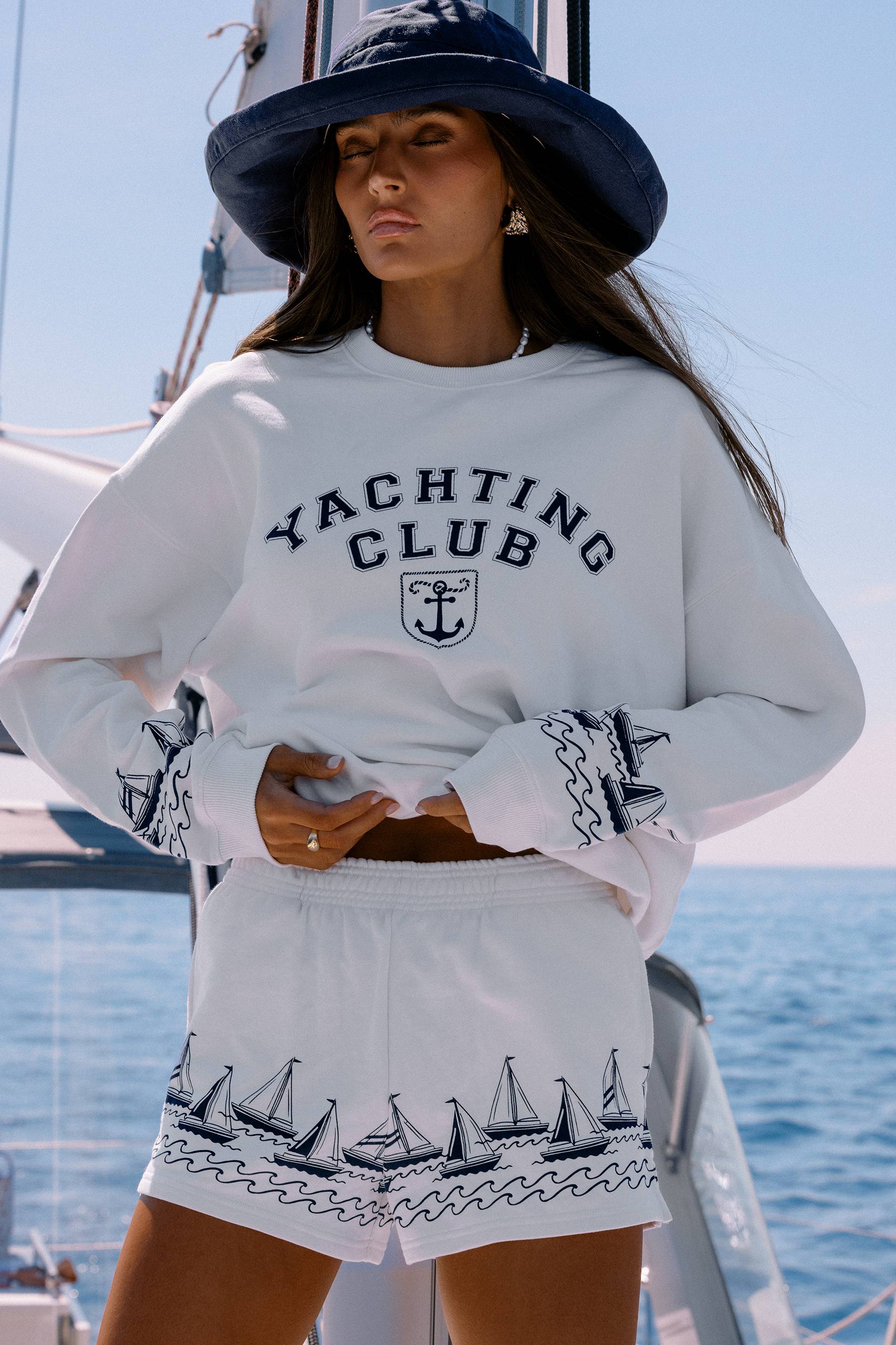Devyn Oversized Sweatshirt Regatta Anchor