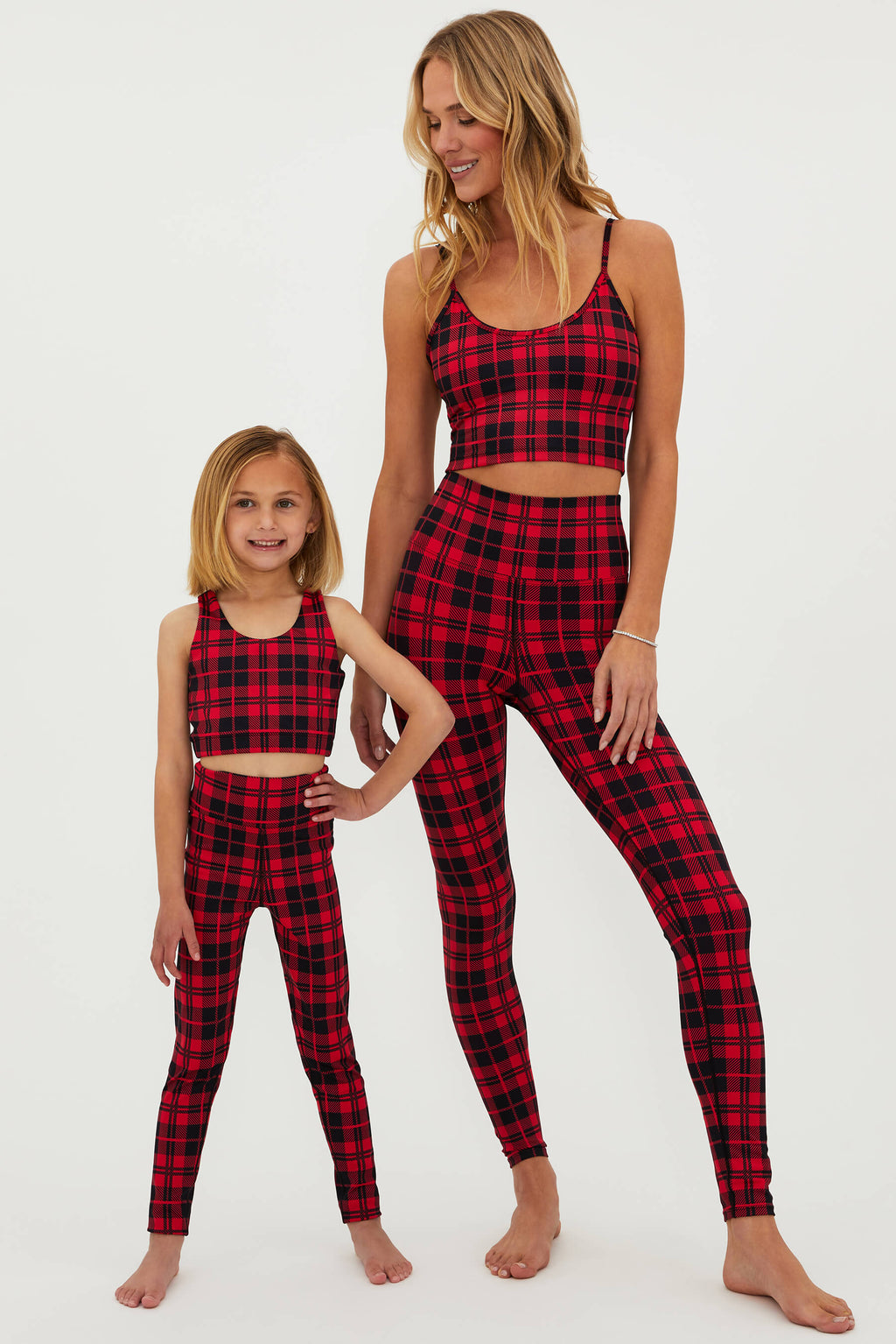 Little Clementine Top Merry Plaid