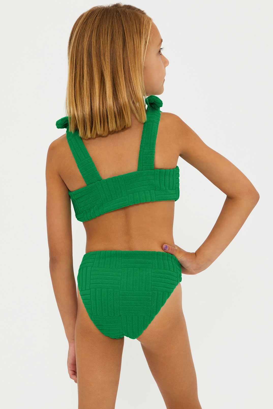 Little Stella Two Piece Jelly Bean Green Terry
