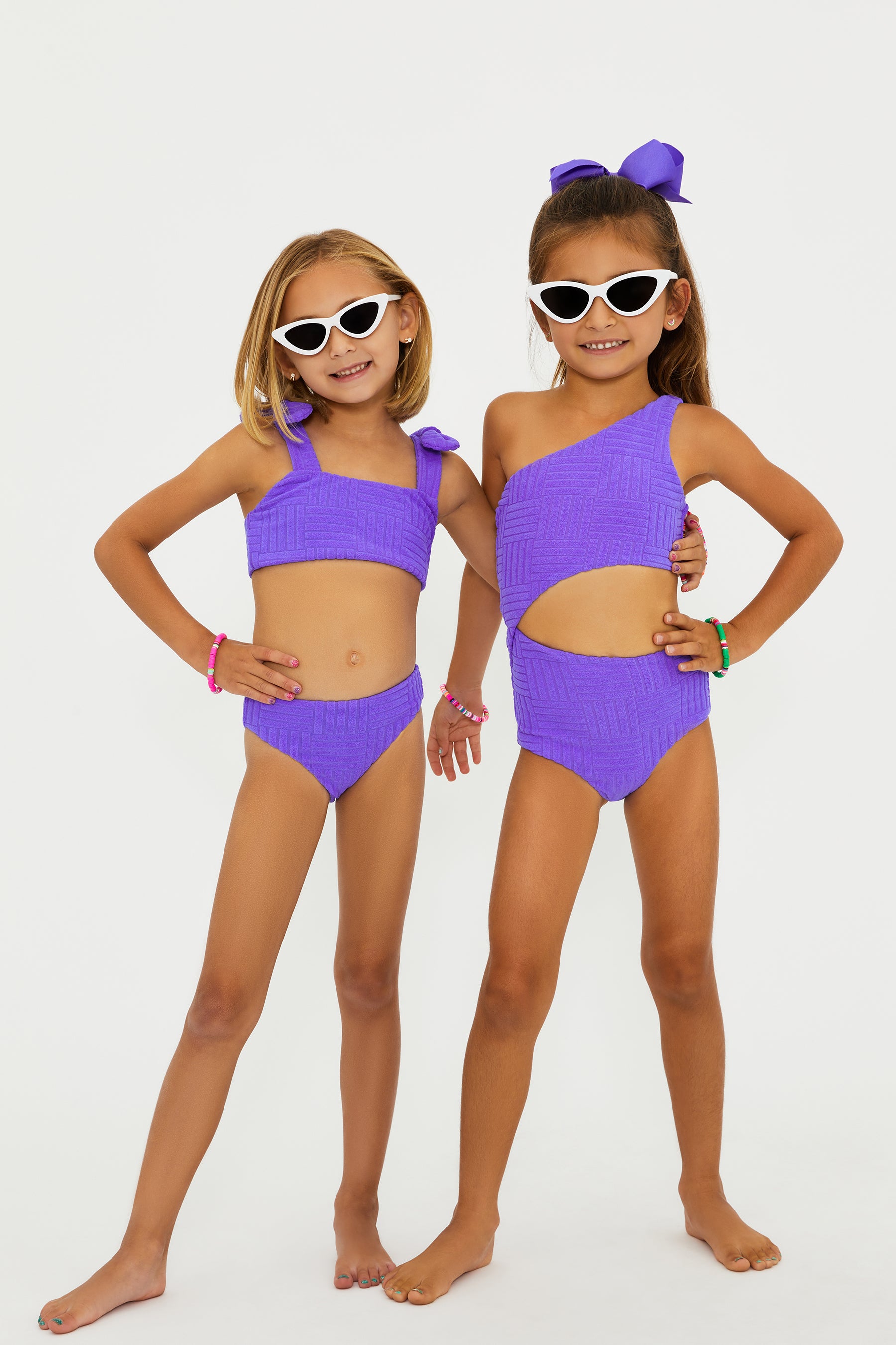 Little Stella Two Piece Ultra Violet Terry