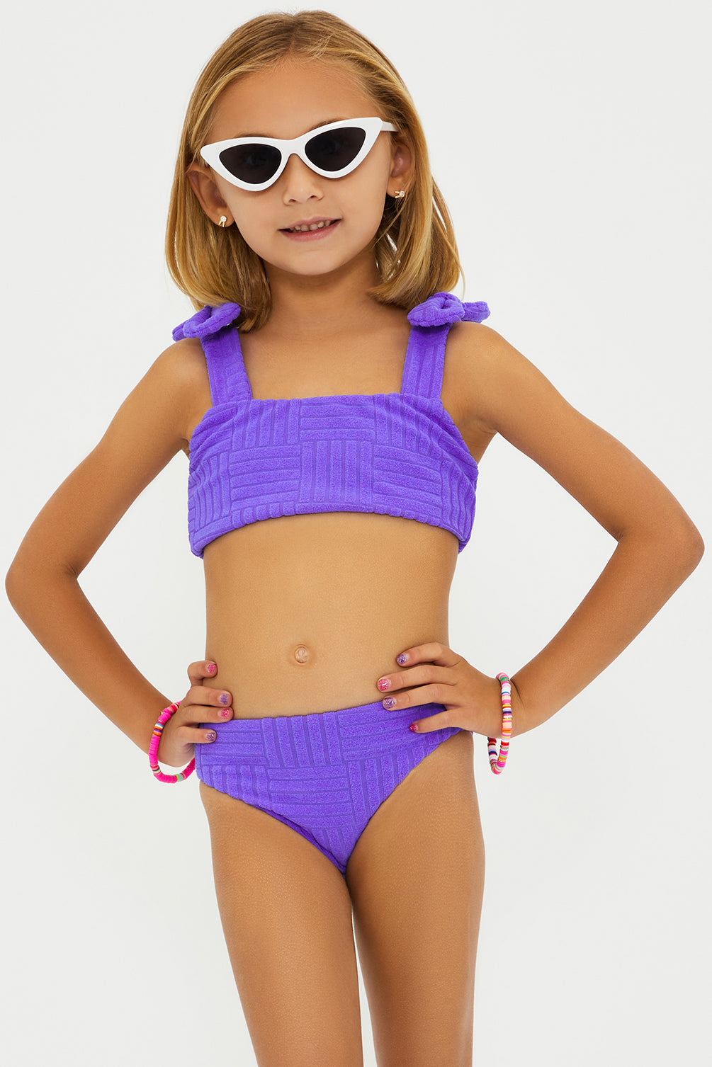 Little Stella Two Piece Ultra Violet Terry