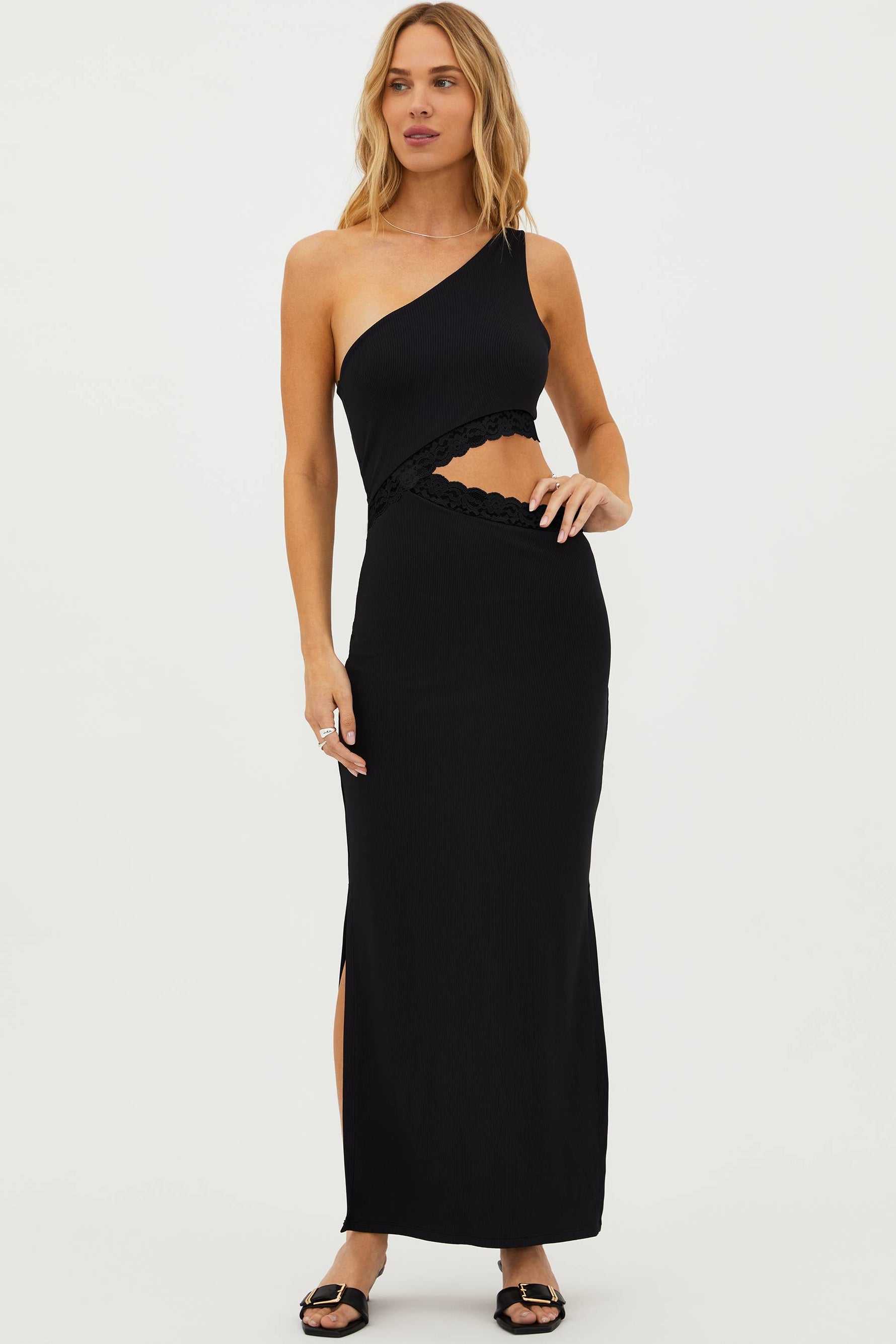 Genevieve Lace Dress Black
