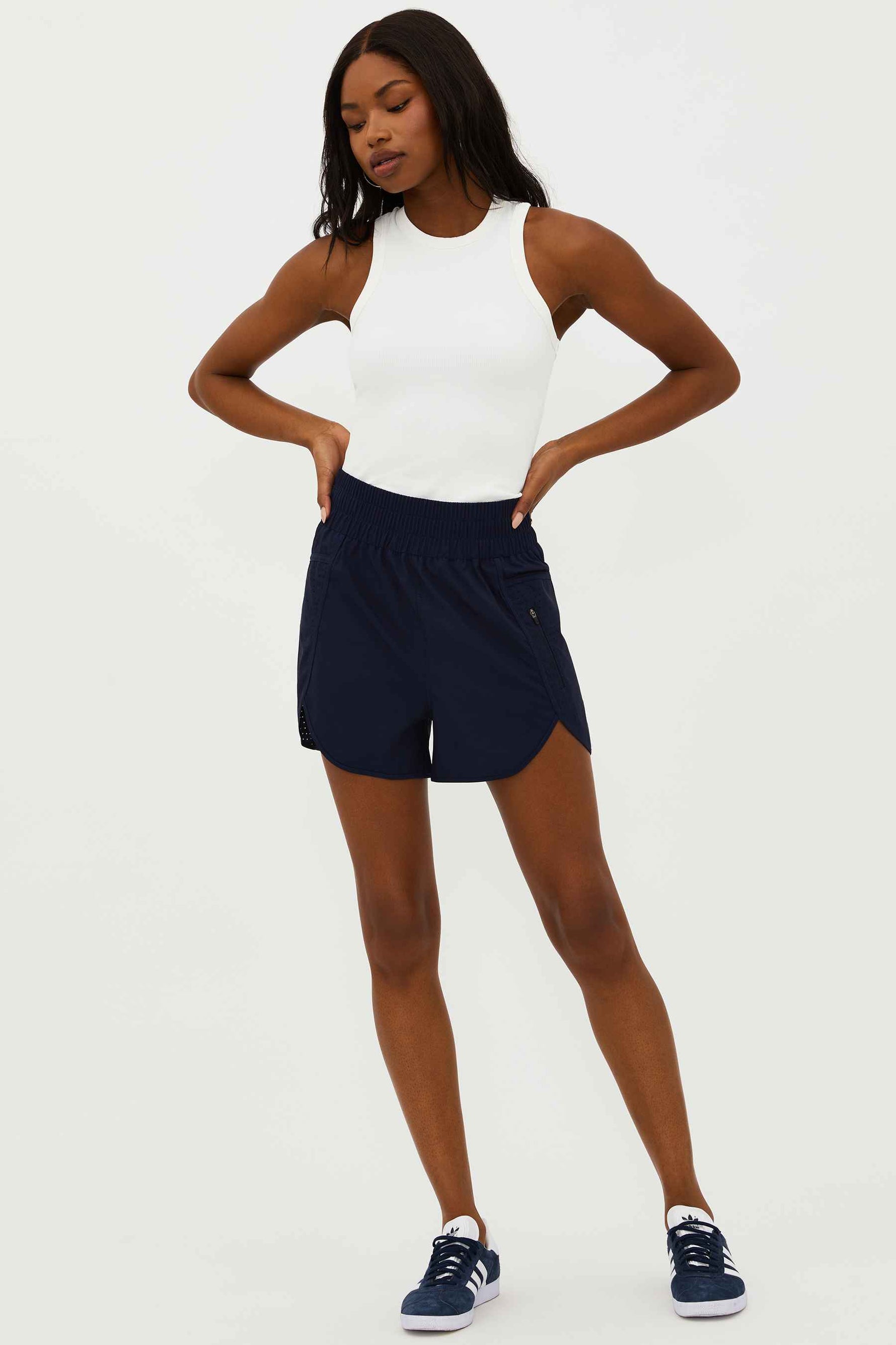 navy sport shorts