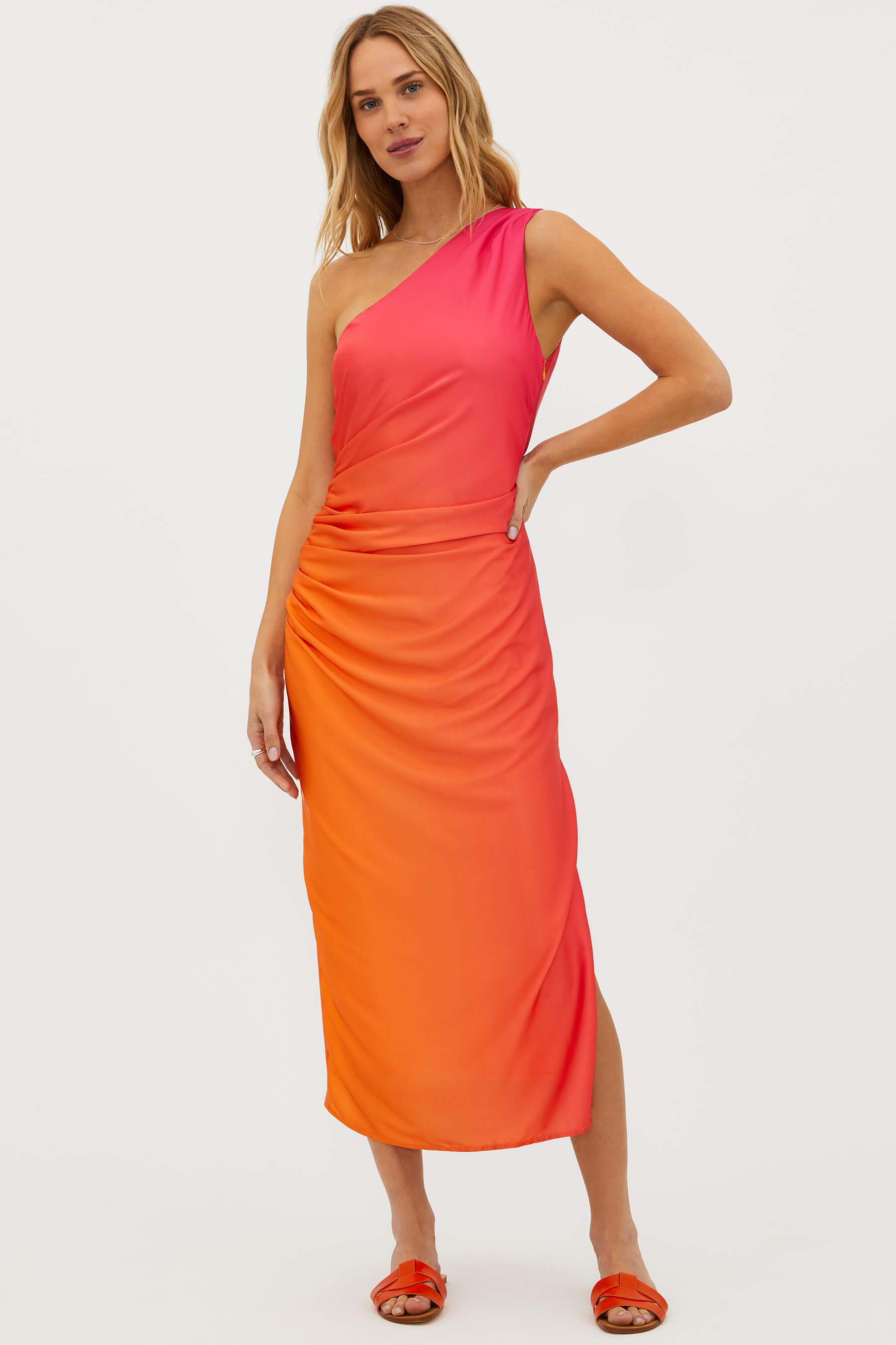 Beach Riot x Anthropologie Selita Dress Sunburst Ombre