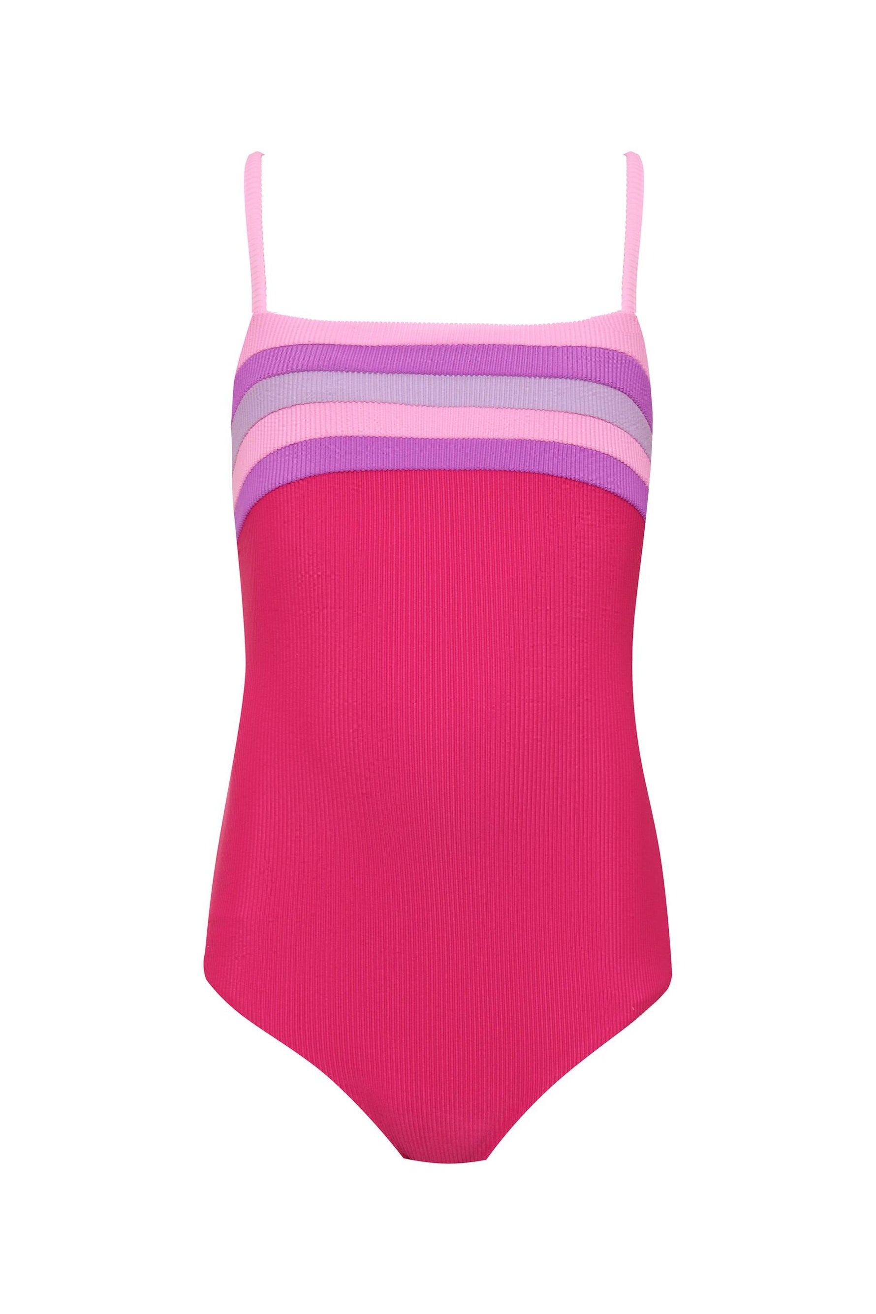 Little Jessa One Piece Raspberry Colorblock