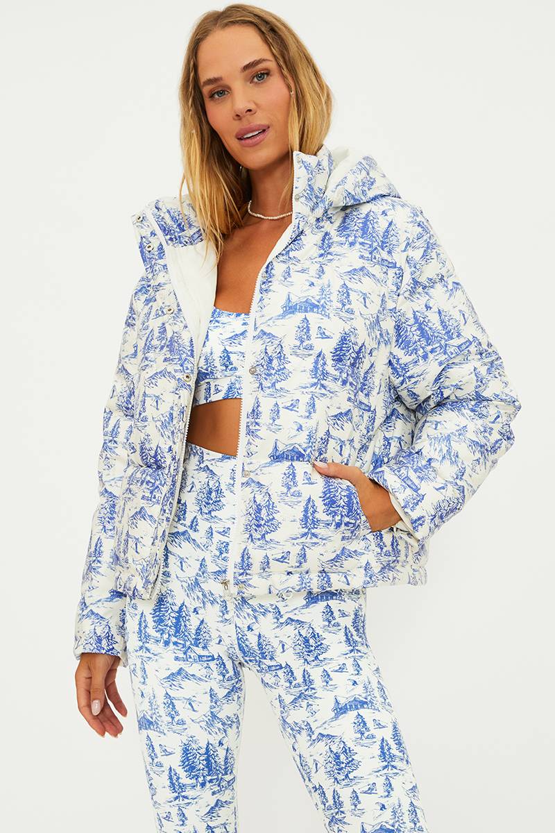 alps toile puffer coat