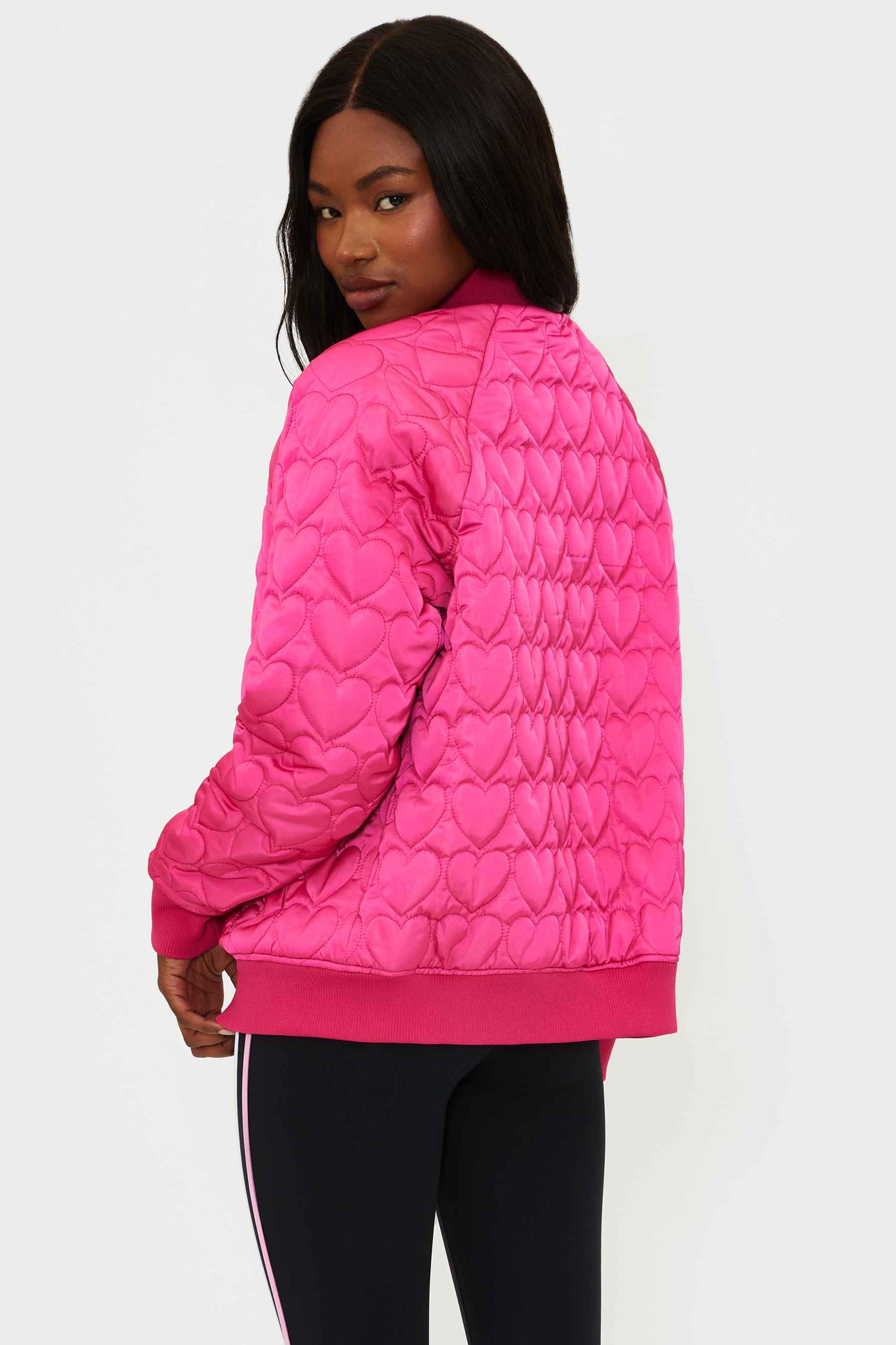 Flight Jacket Fuchsia Heart