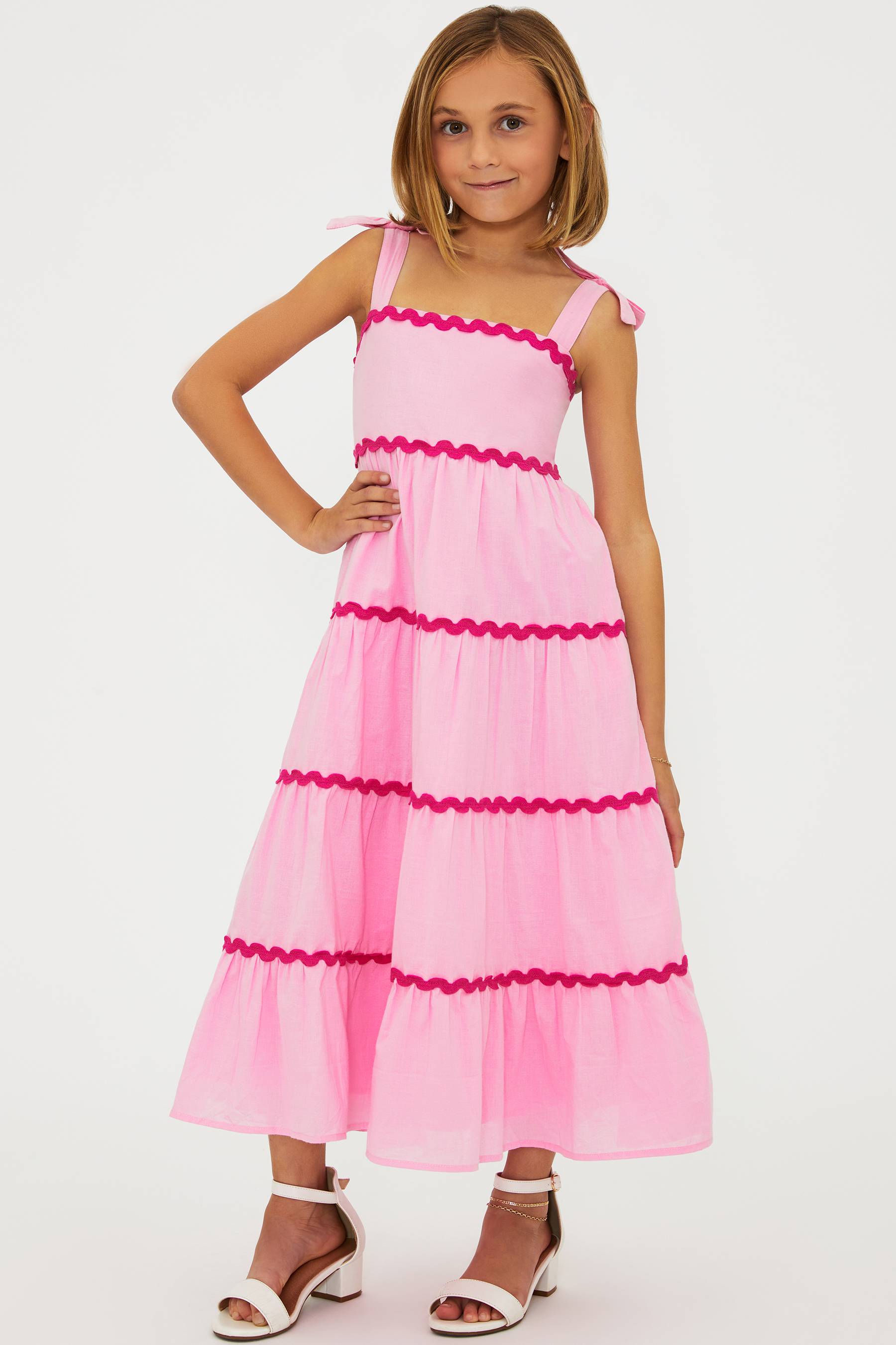 Little Charlotte Dress Sweet Berry Wave Pink