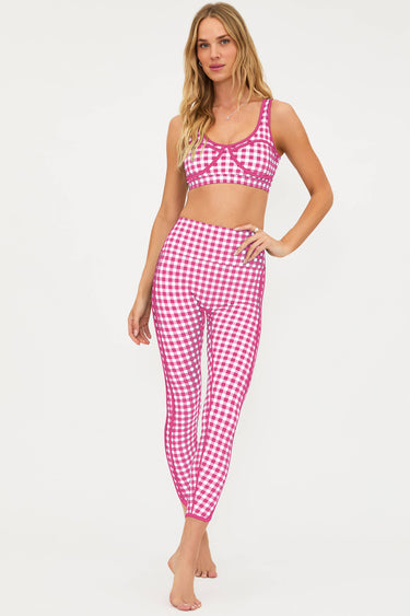 Anthropologie x Beach Riot Rella Legging Pink Gingham