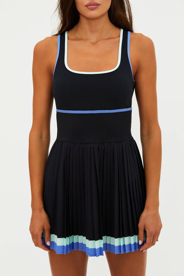 Beach Riot: Sapphire Sea Colorblock Antonia Tennis Dress Sapphire / L