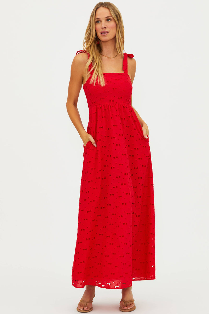 Charlotte Dress Cherry Eyelet