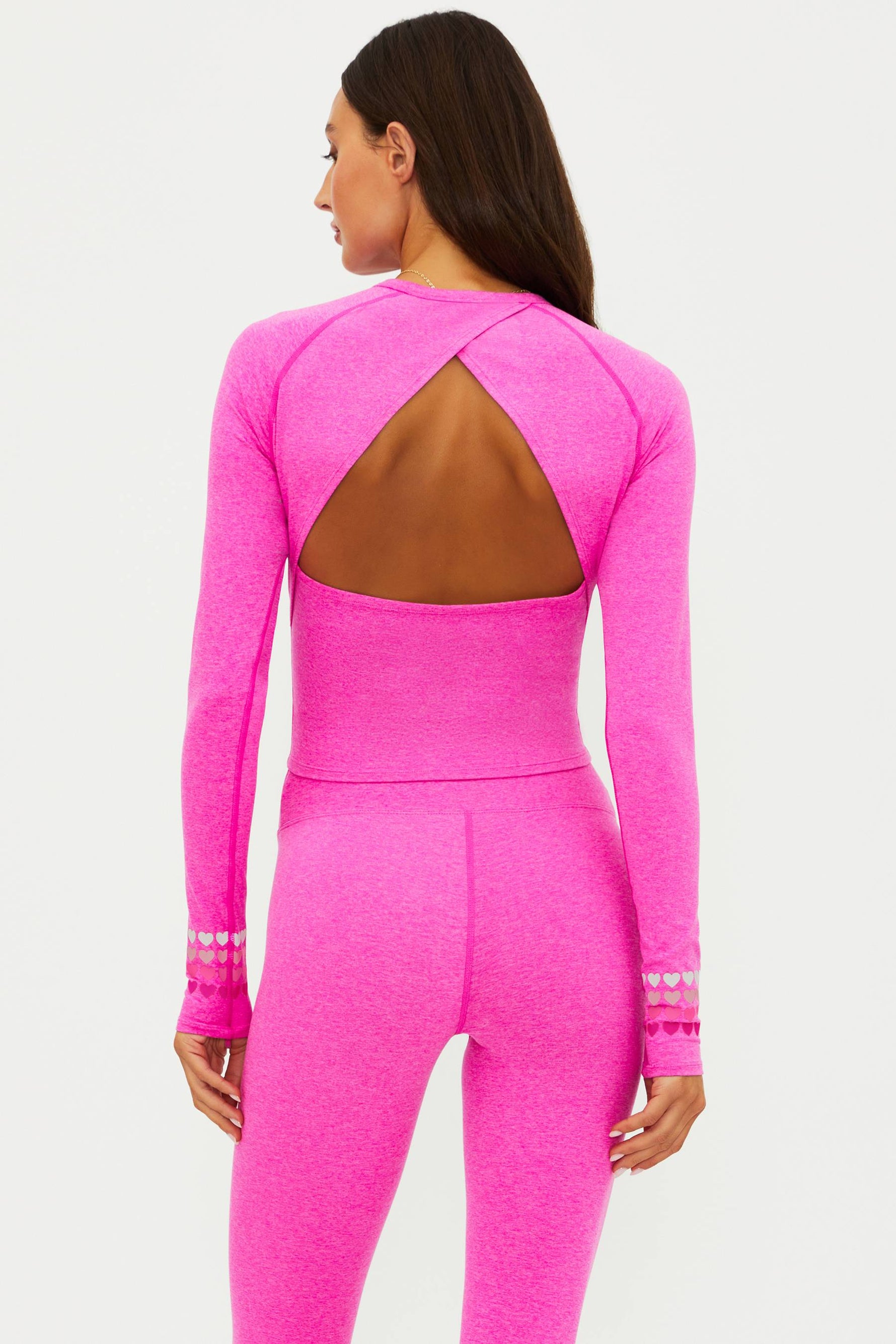 Beach Riot | Brisa Top Electric Pink Soft Serve | Pink Heather Long ...