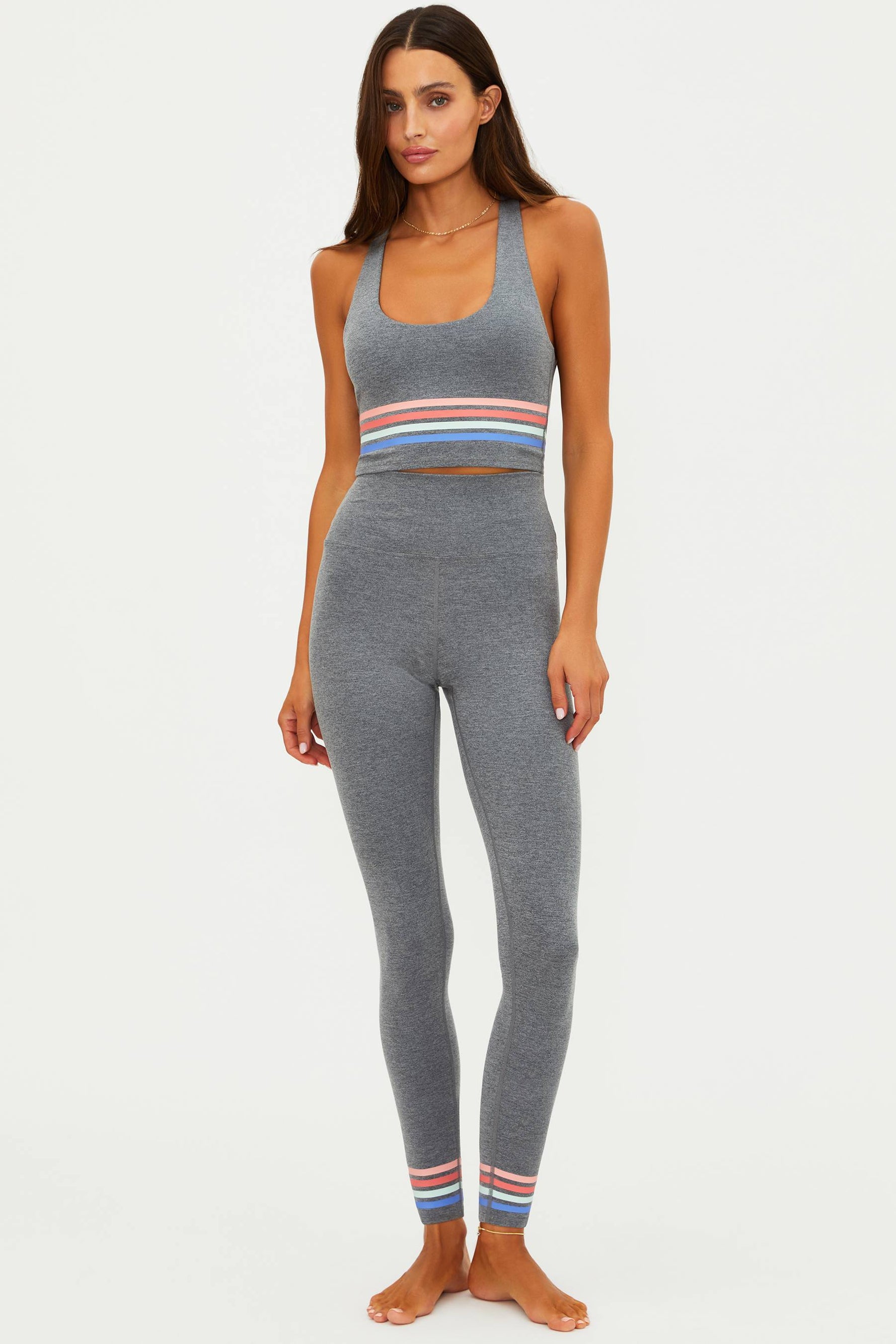 Beach Riot | Piper Legging Horizon Heather Gray Soft Serve | Heather ...