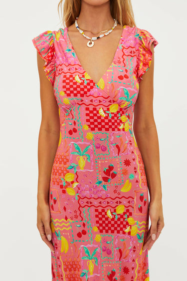 elodie floral maxi dress beach riot Beach Riot: Elodie Dress (BR61864S6-PFFR) L