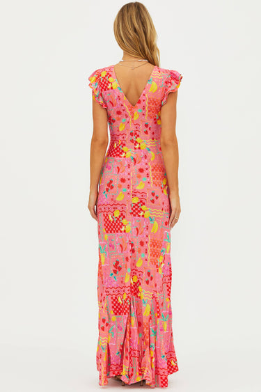pink boho elodie dress Never Fully Dressed Pastel Boho Elodie Dress, Multi
