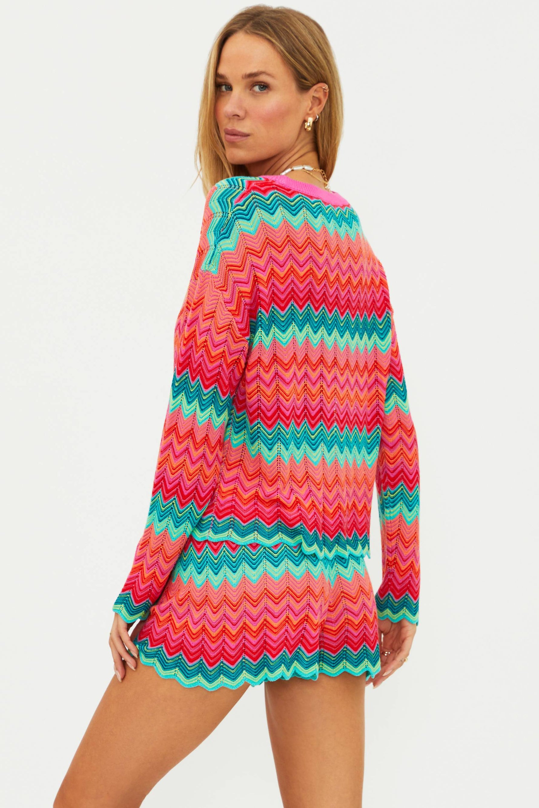 Beach Riot | Beach Sweater Strawberry Ice Chevron | Colorful Chevron ...