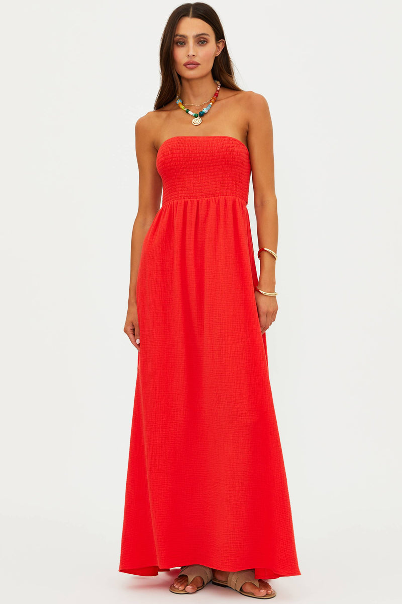 Beach Riot Yula Maxi Dress - Hot Haze Beach Riot Yula Maxi Dress - Hot Haze