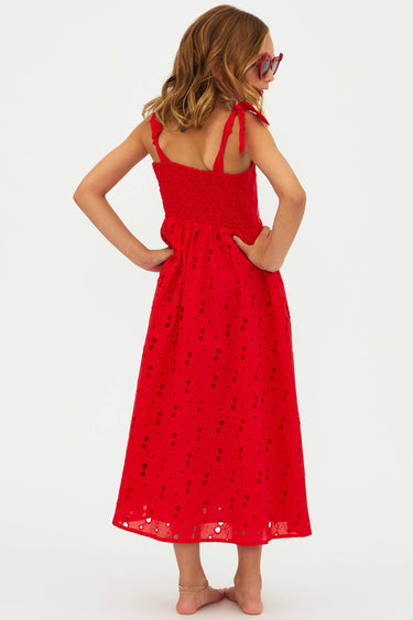 Beach Riot Kids: Little Charlotte Dress (BRG60364S6-CHER) 3Y-4Y