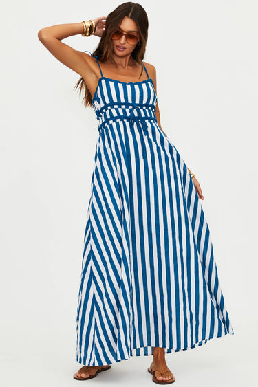 Beach Riot Levie Maxi Dress Women's Dress Twilight Tides Stripes : SM