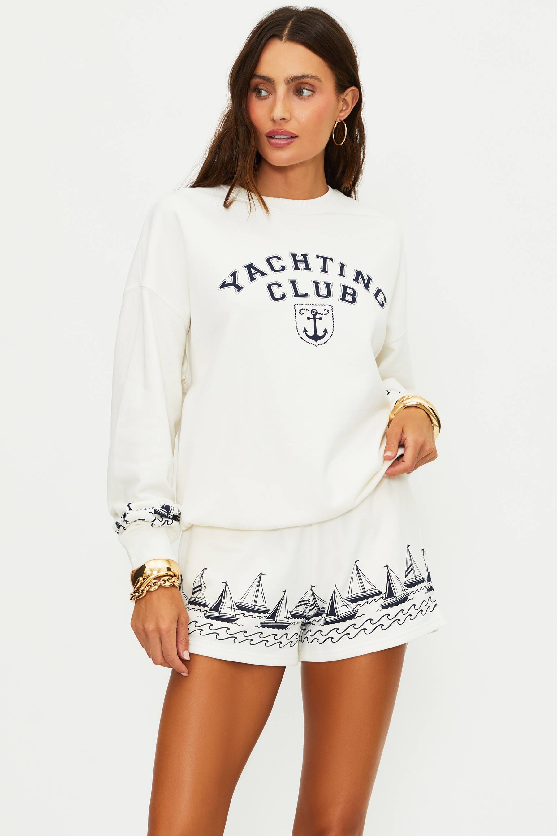 Devyn Oversized Sweatshirt Regatta Anchor