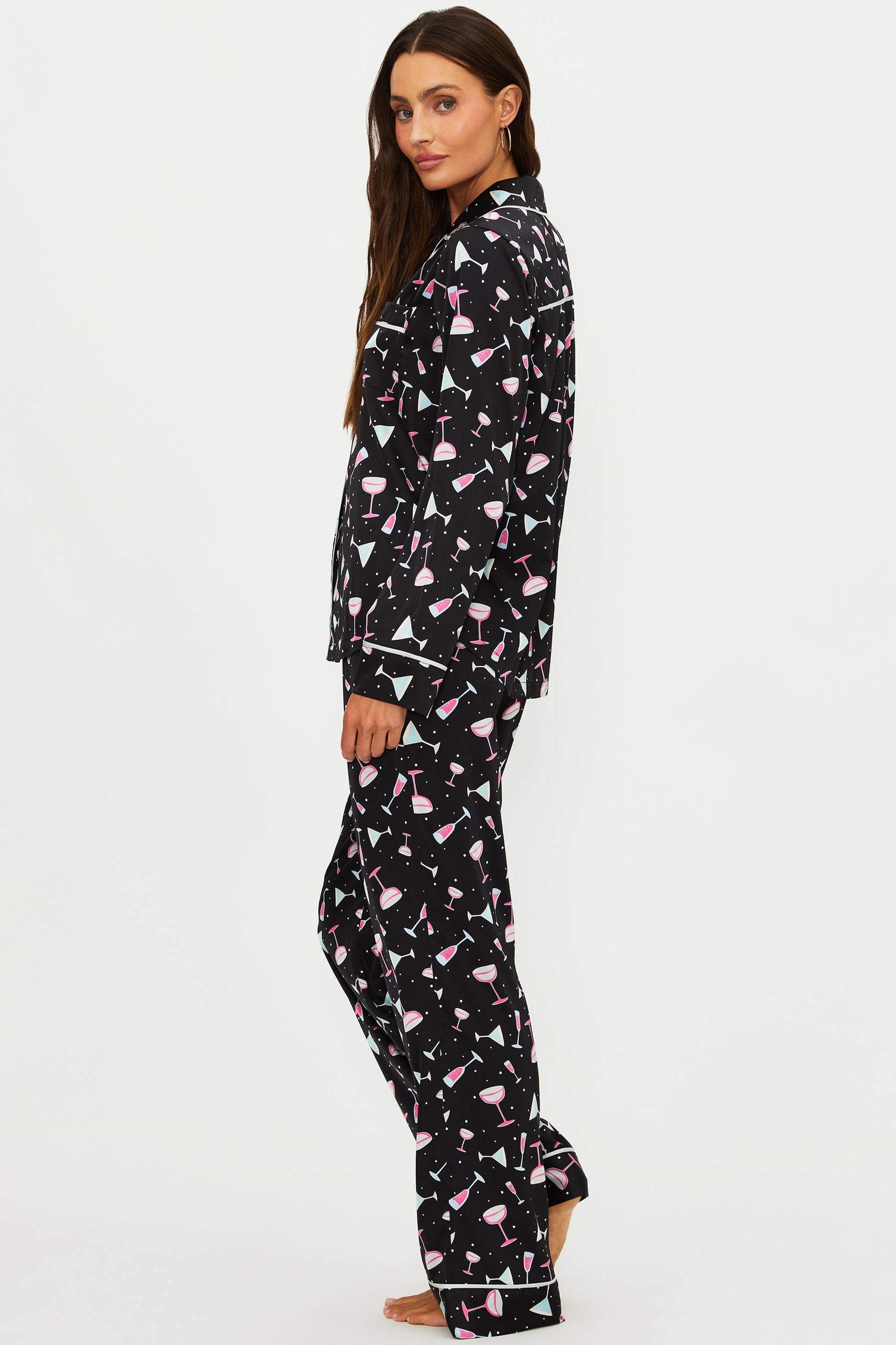 Beach Riot | Livy Top & Connie Pant Set Black Holiday Drinks | Martini ...