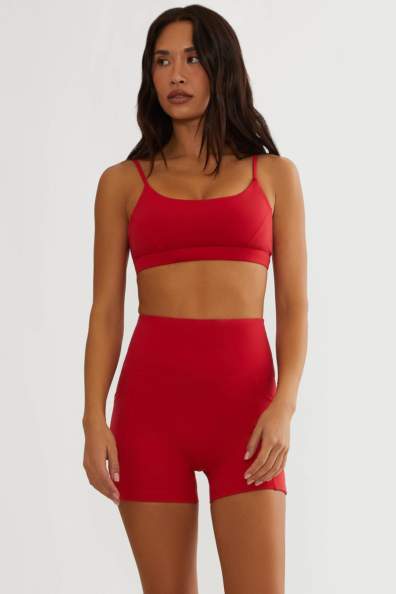 Sara Top Red Matte