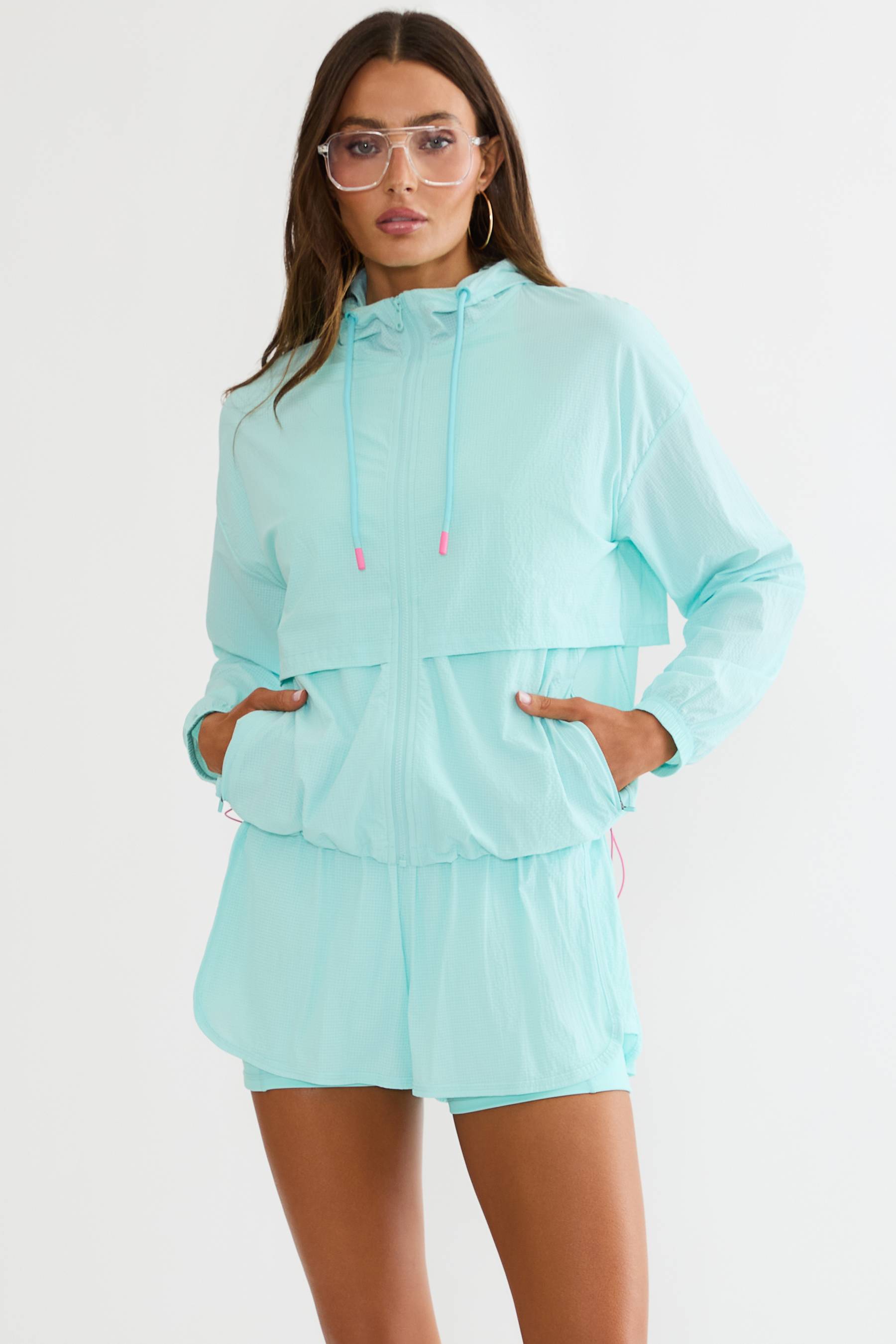 Kerrigan Jacket Misty Morning | Women's Lightweight Hooded Jacket | Beach Riot