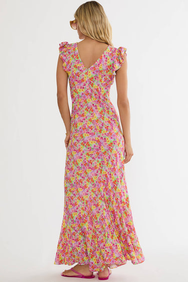 beach riot floral maxi dress | Elodie Neon Bouquet | Dress Lightweight jersey fabric SID-MD51664 Miami Beach, FL, USA Style:5-Drawer Tall Dresser