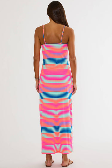 Malie Dress Vibrant Volley Stripe