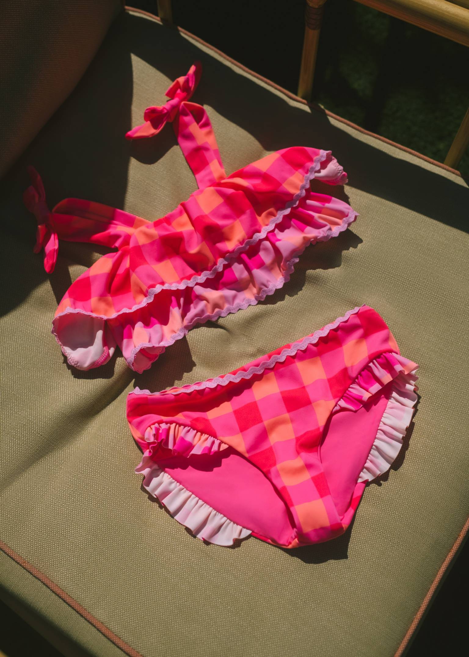 Little Dovie & Janie Set Sherbet Check
