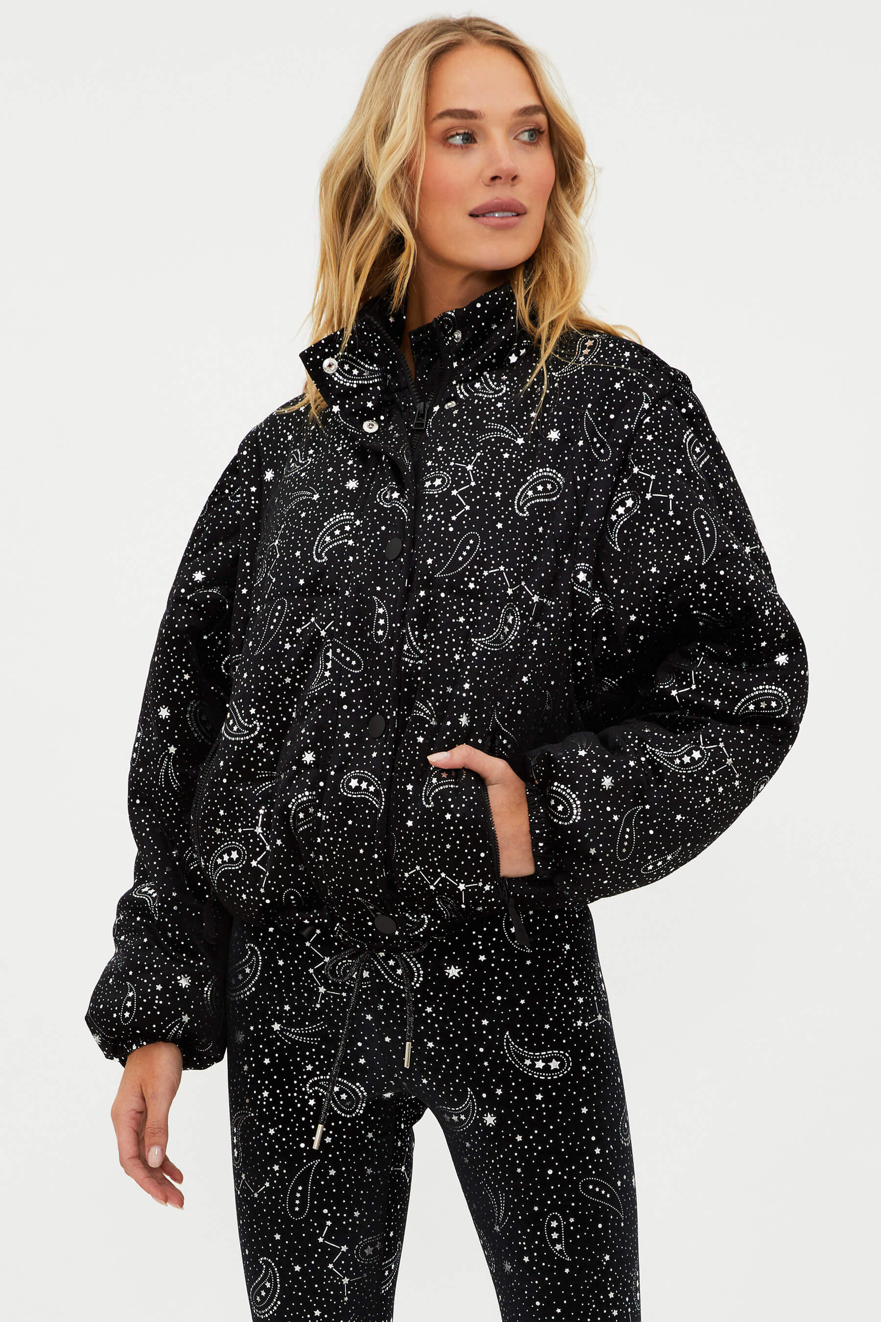 Kris Convertible Puffer Jacket Shooting Stars