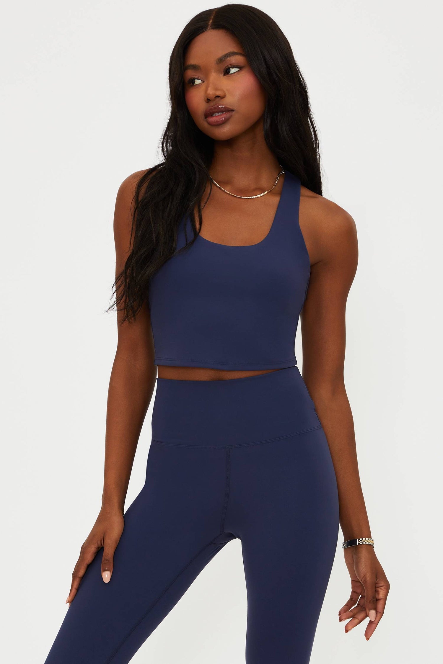 Beach Riot | Yara Top Ultramarine Matte | Workout Tops | Beach Riot