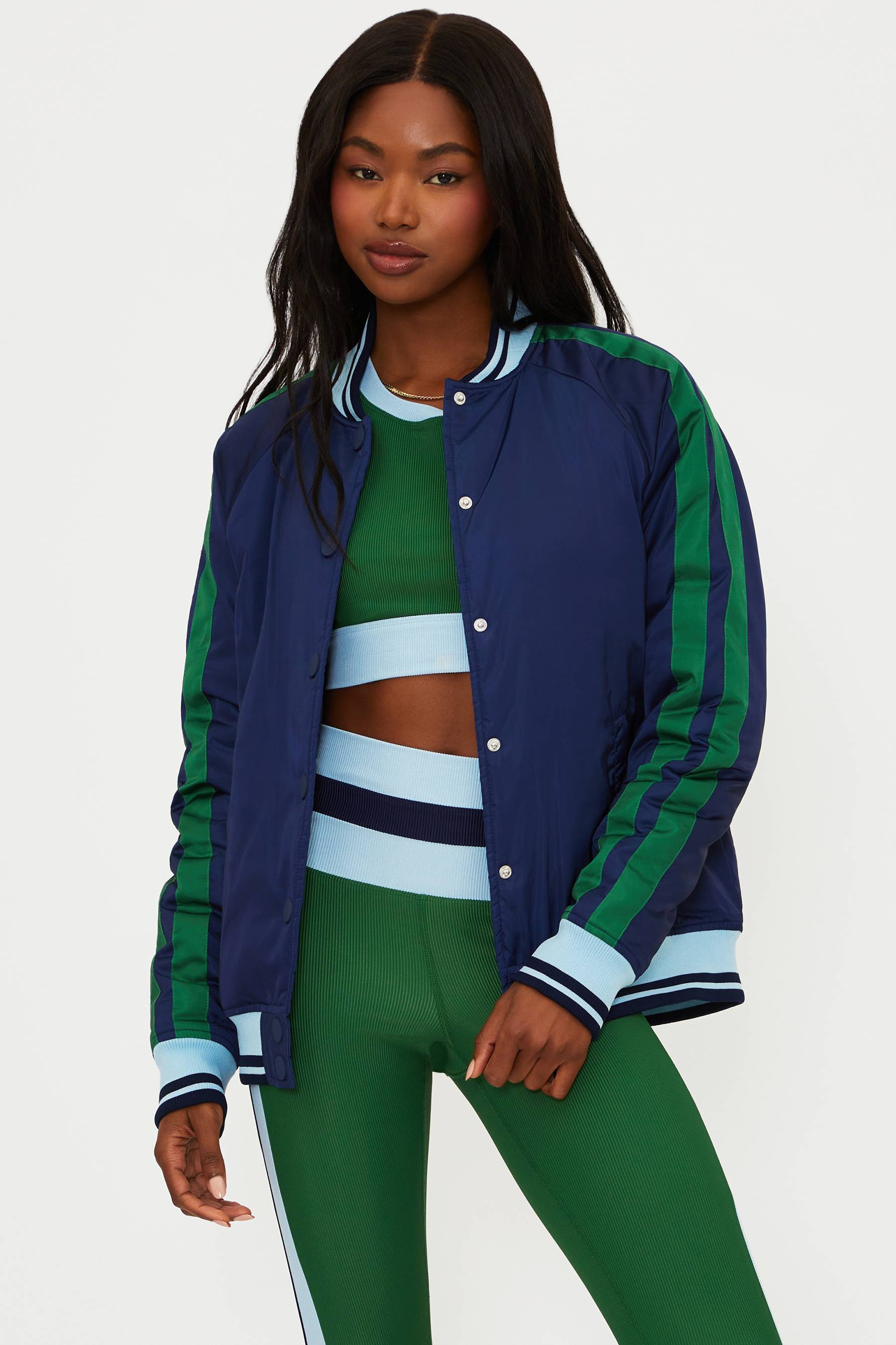 Beach Riot | Flight Jacket Fuchsia Heart | Heart Jacket | Beach Riot