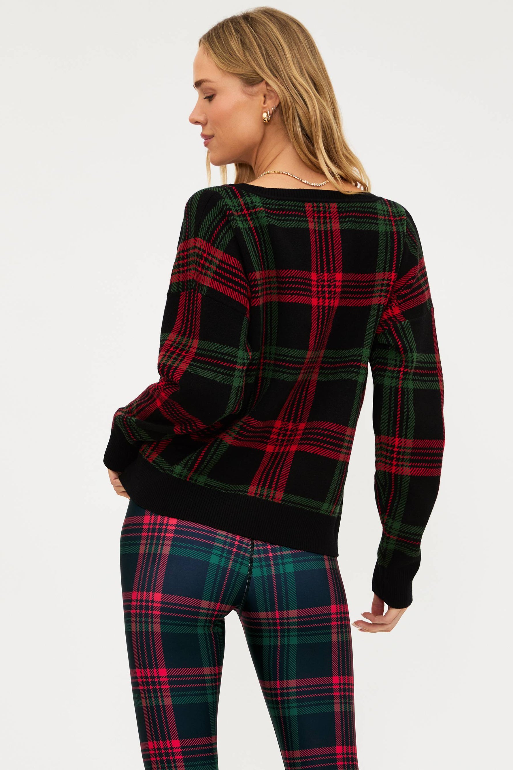 Beach Riot | Joey Sweater Ribbon Plaid