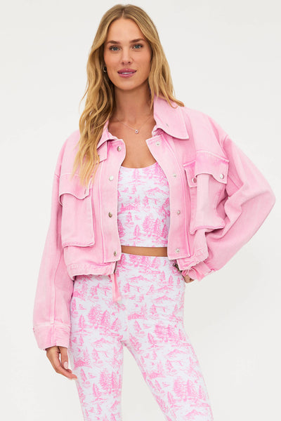 Beach Riot | Isola Jacket Pink Sands | Pink Cropped Jacket | Beach