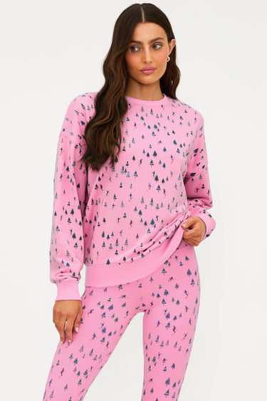 Beach Riot | Devyn Oversized Sweatshirt Ski Patrol | Pink Ski