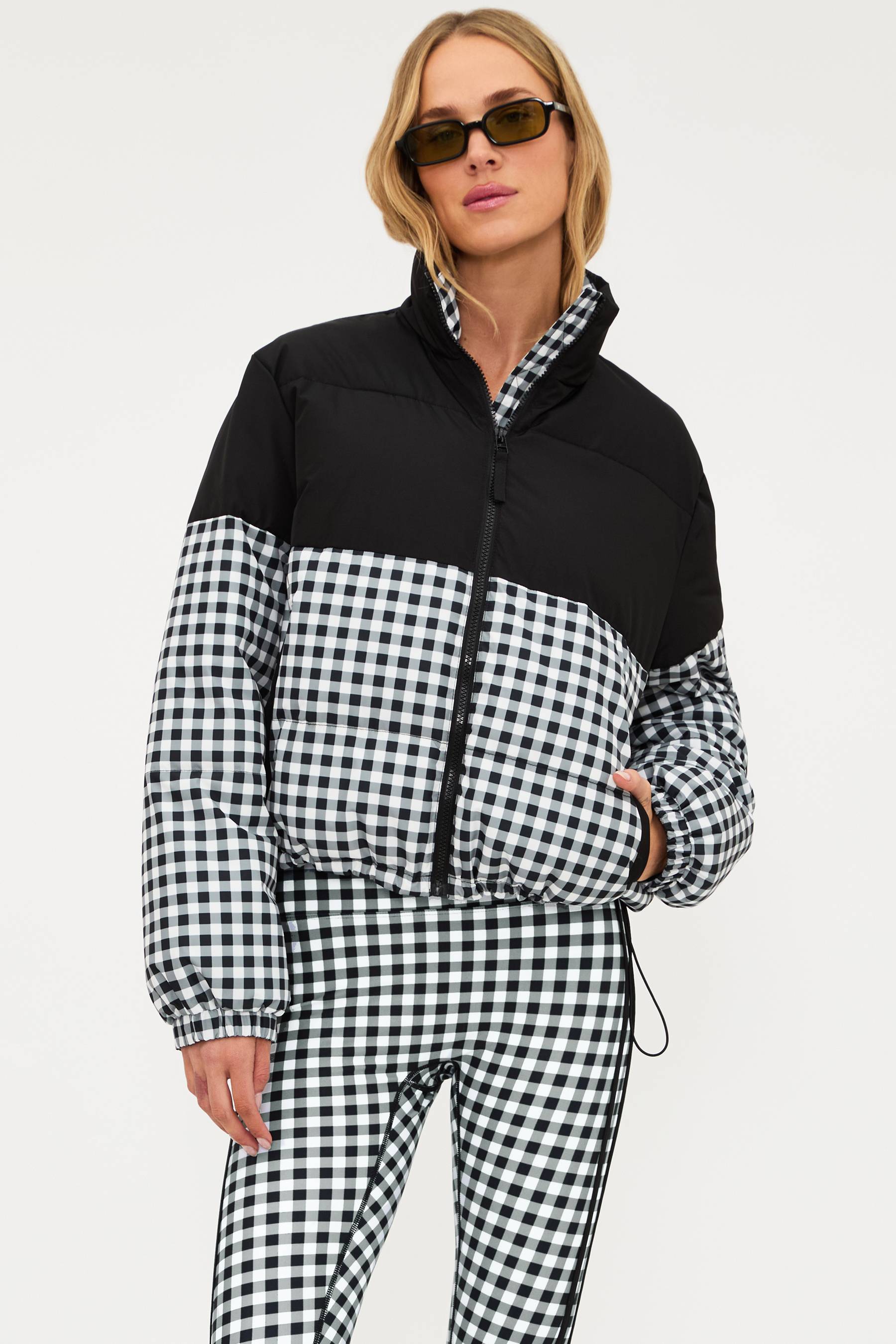 Jo Jo Puffer Slate Gingham