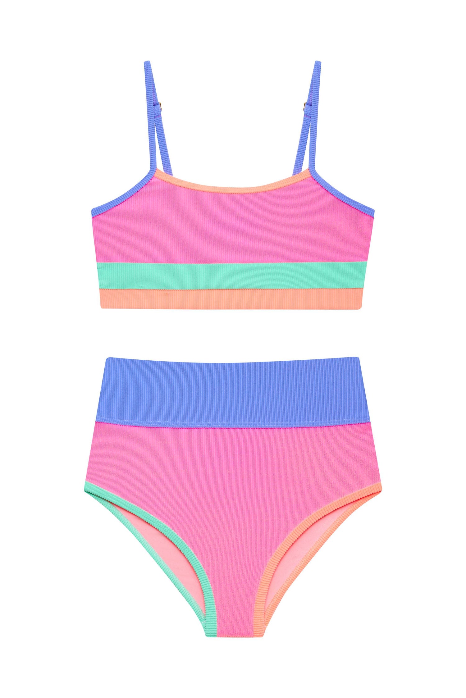 Beach Riot | Little Eva & Emmie Set Sherbert Shores Colorblock | Girls ...