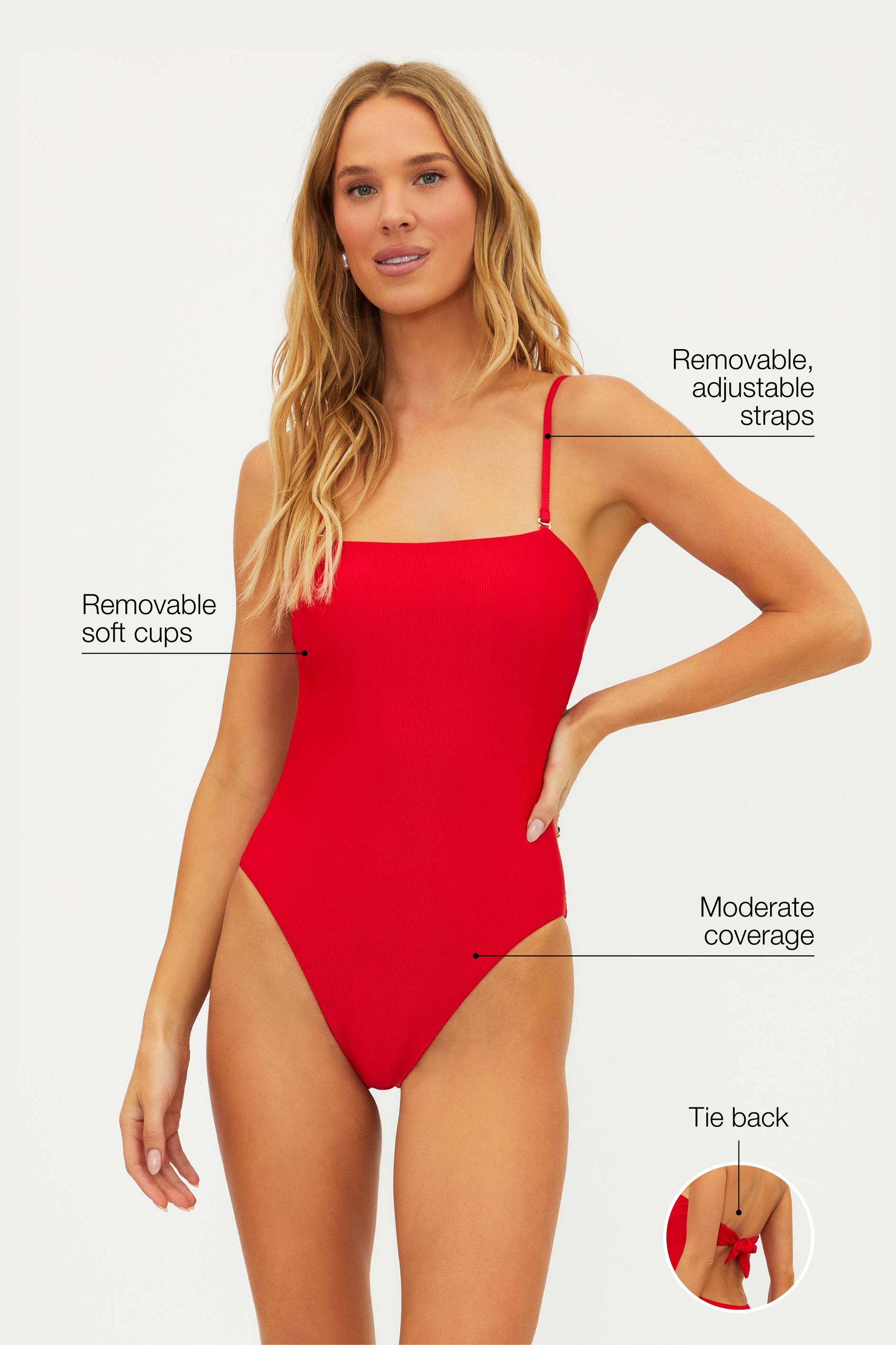 Stassia One Piece Red