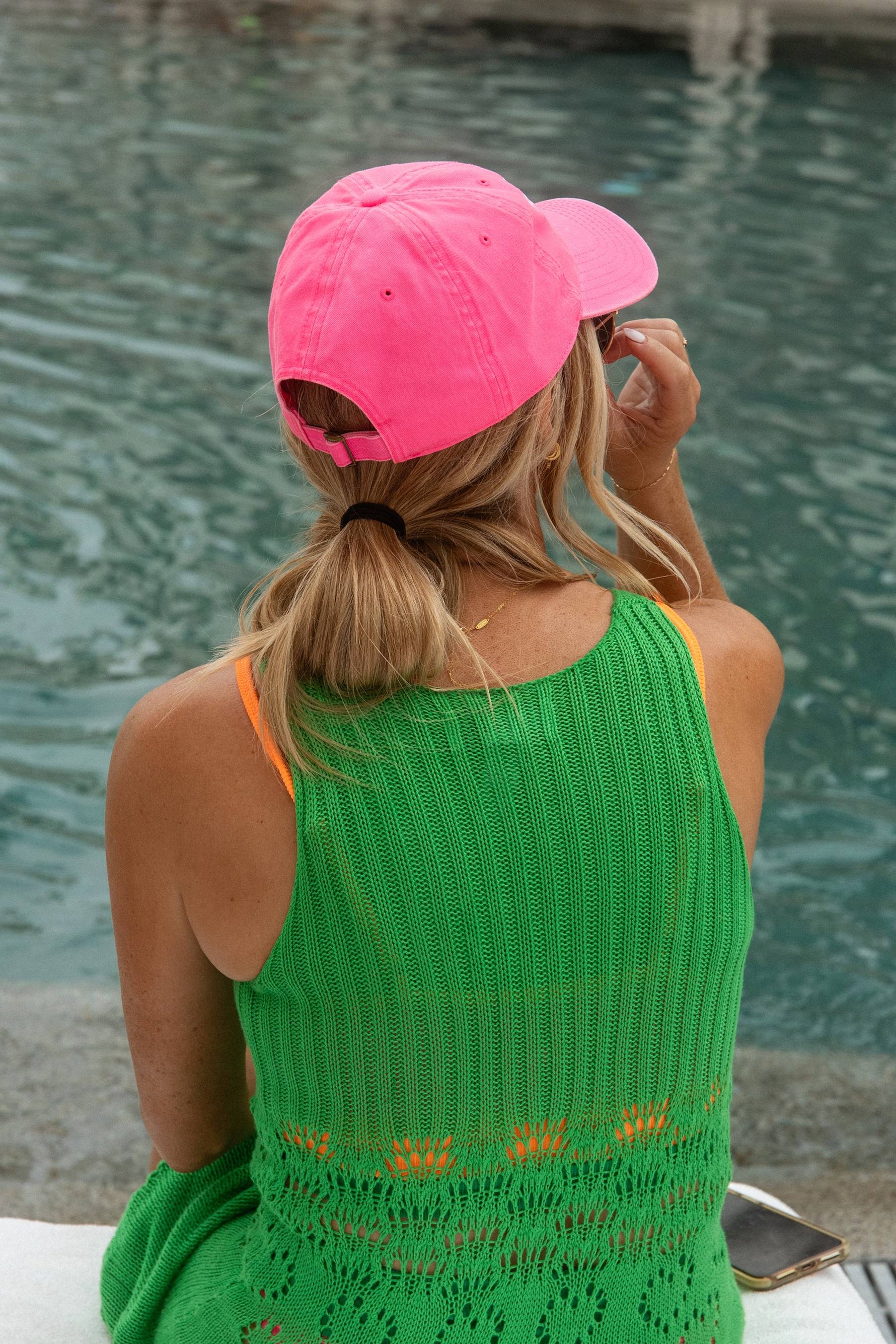 Beach Riot Dad Hat Neon Pink