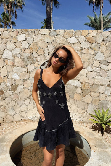 beach riot sol dress Rowan Mini in Black giving you a discreet primary-material:Polyester NUAVA | A-line wedding Size:2 US