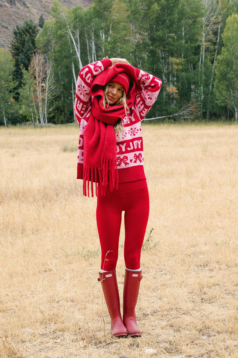 Tayler 7/8 Legging Crimson