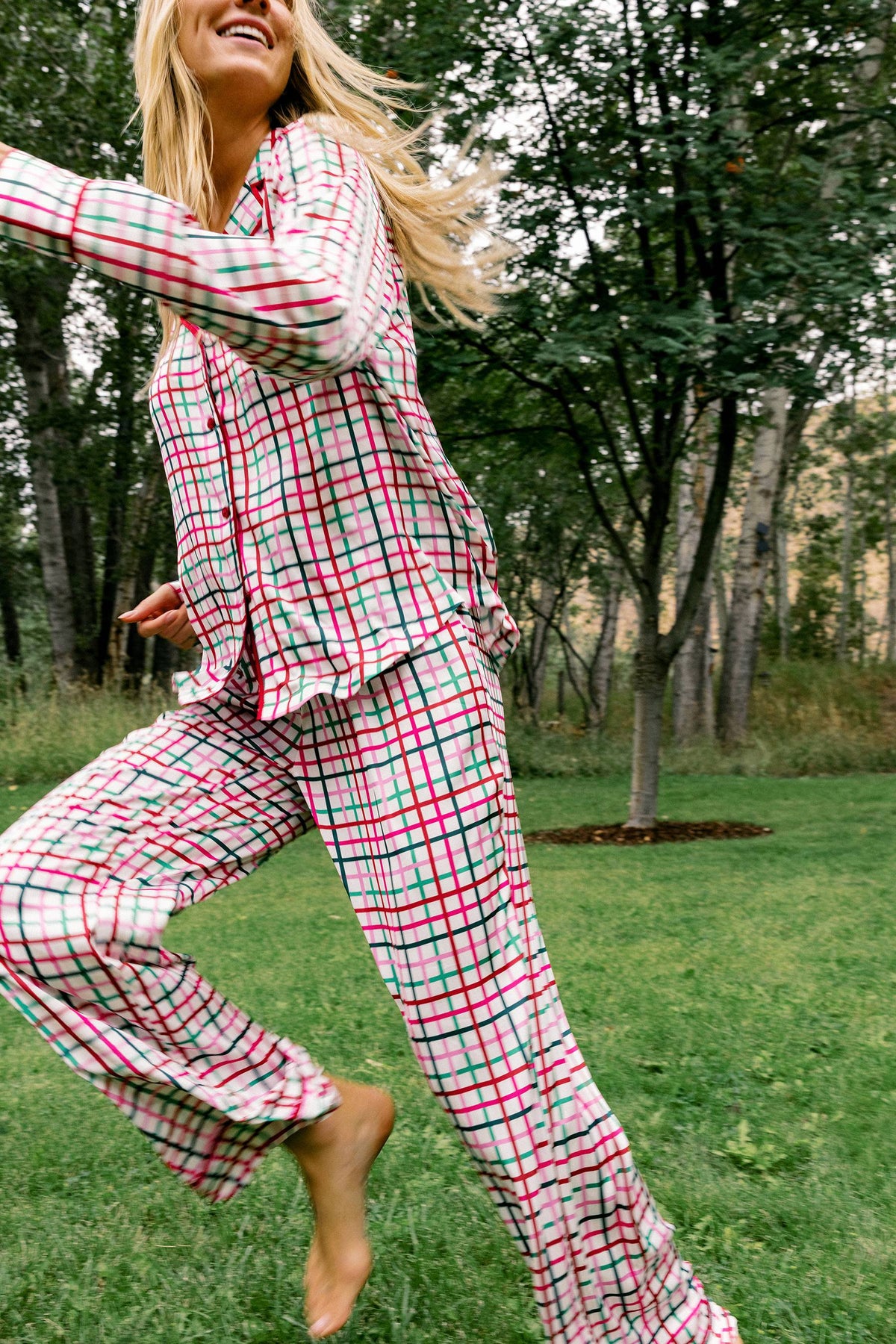 Livy & Connie Pj Set Sprinkle Cookie Plaid