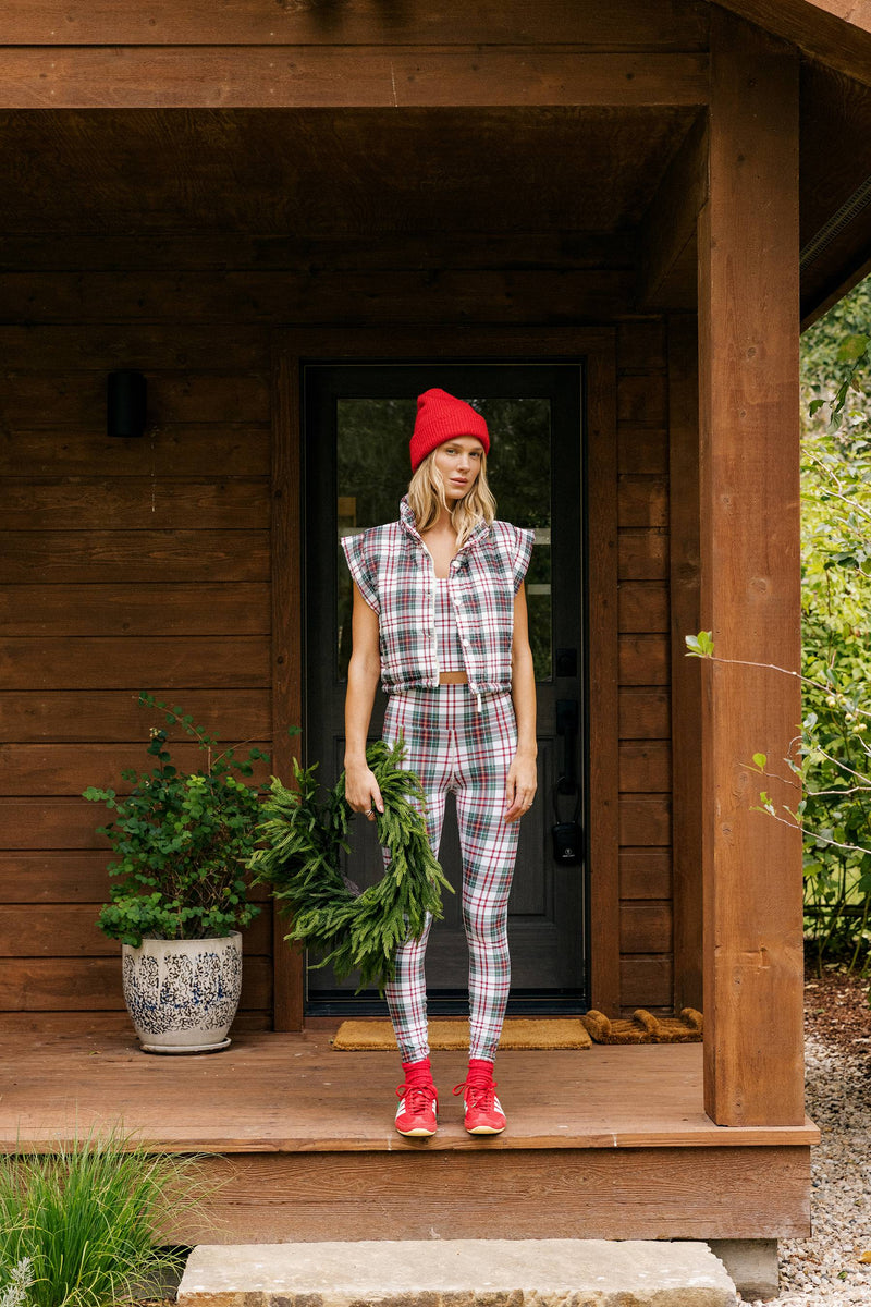 Piper Legging Frosted Pine Plaid